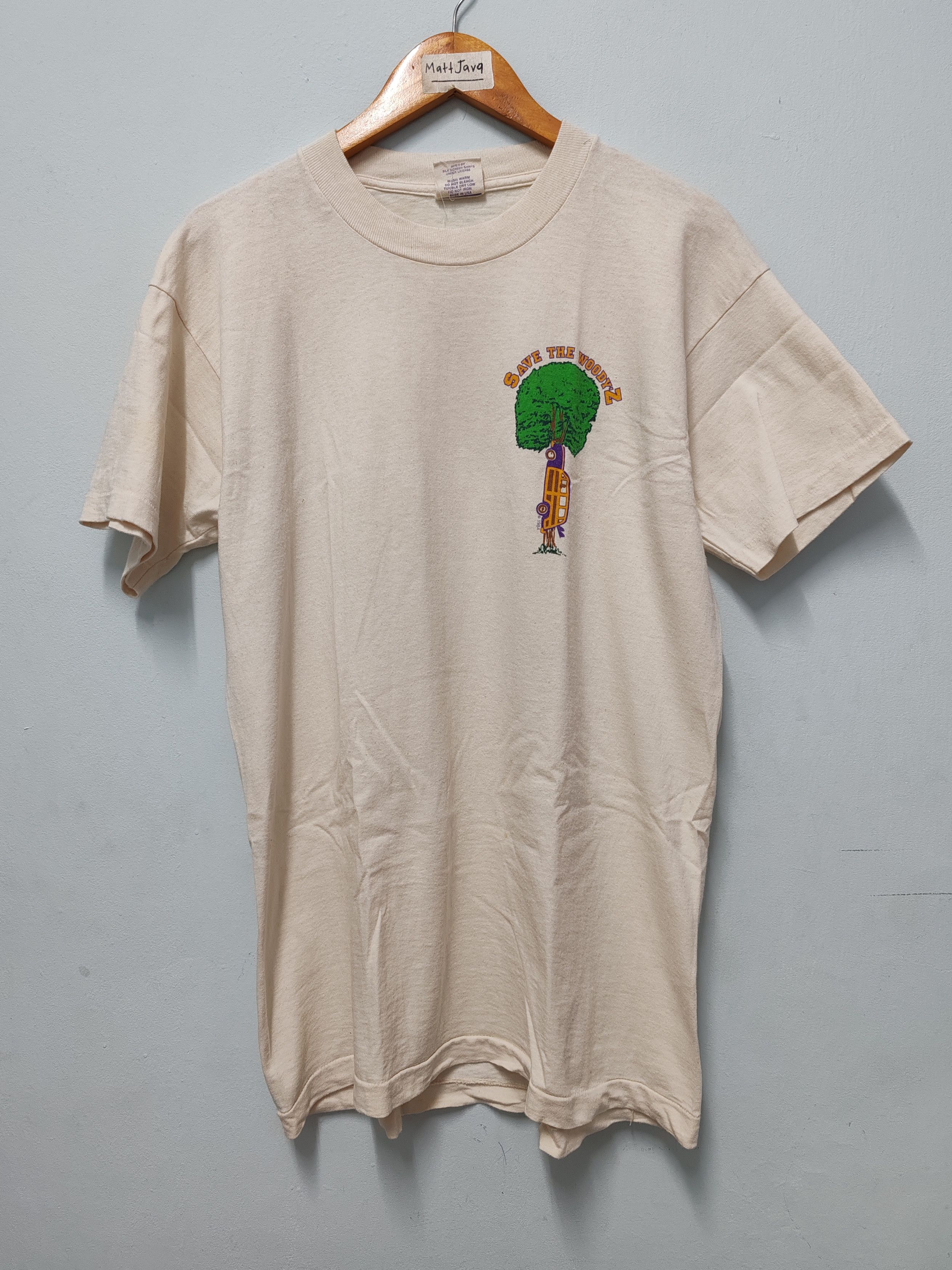 Band Tees Vintage 80s Jimmy'z Save The Woody'z Streetwear Hookup Skate Size US M / EU 48-50 / 2 - 3 Thumbnail