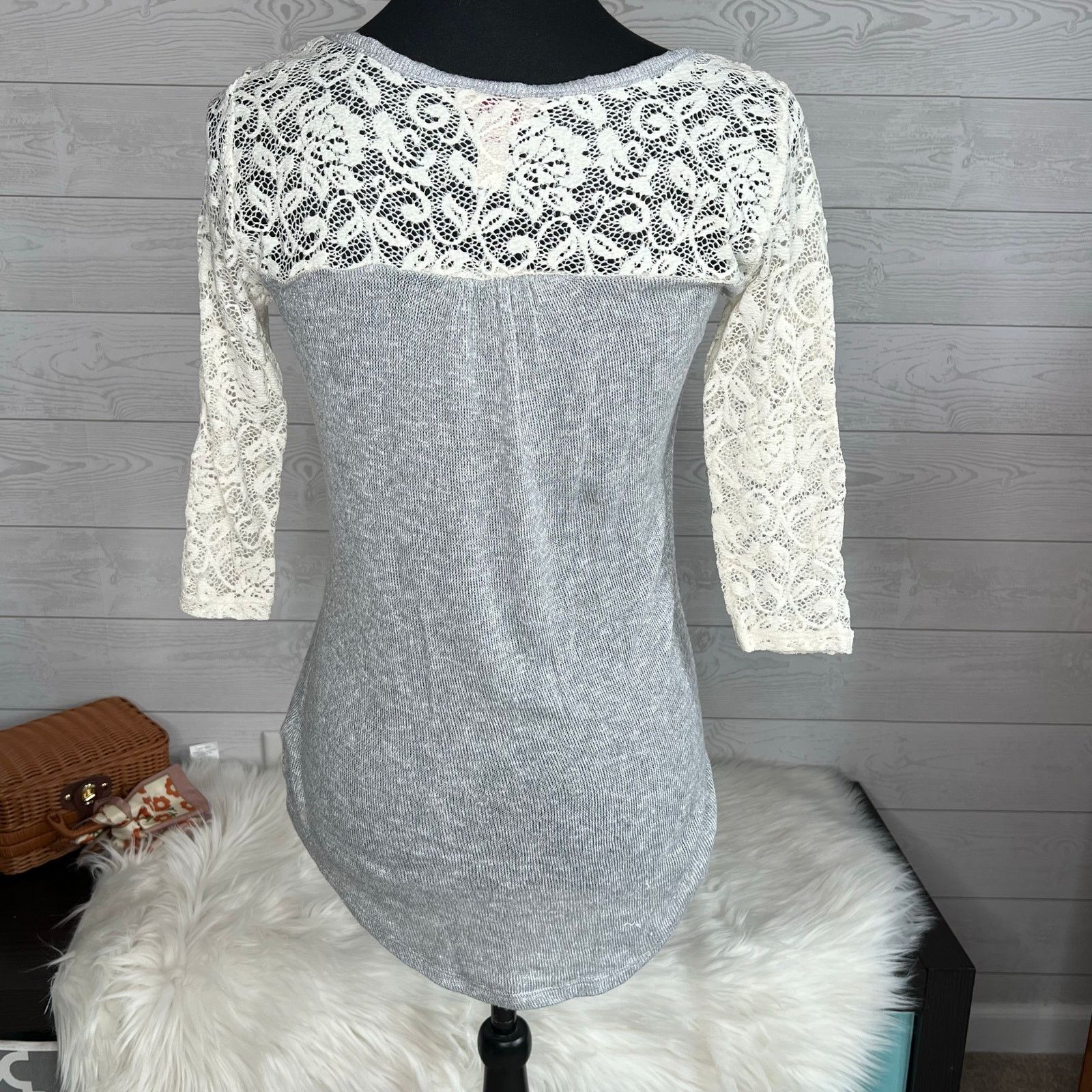 Other Arizona Jean Co gray knit sweater 3/4 sleeves Size Small Size S / US 4 / IT 40 - 2 Thumbnail