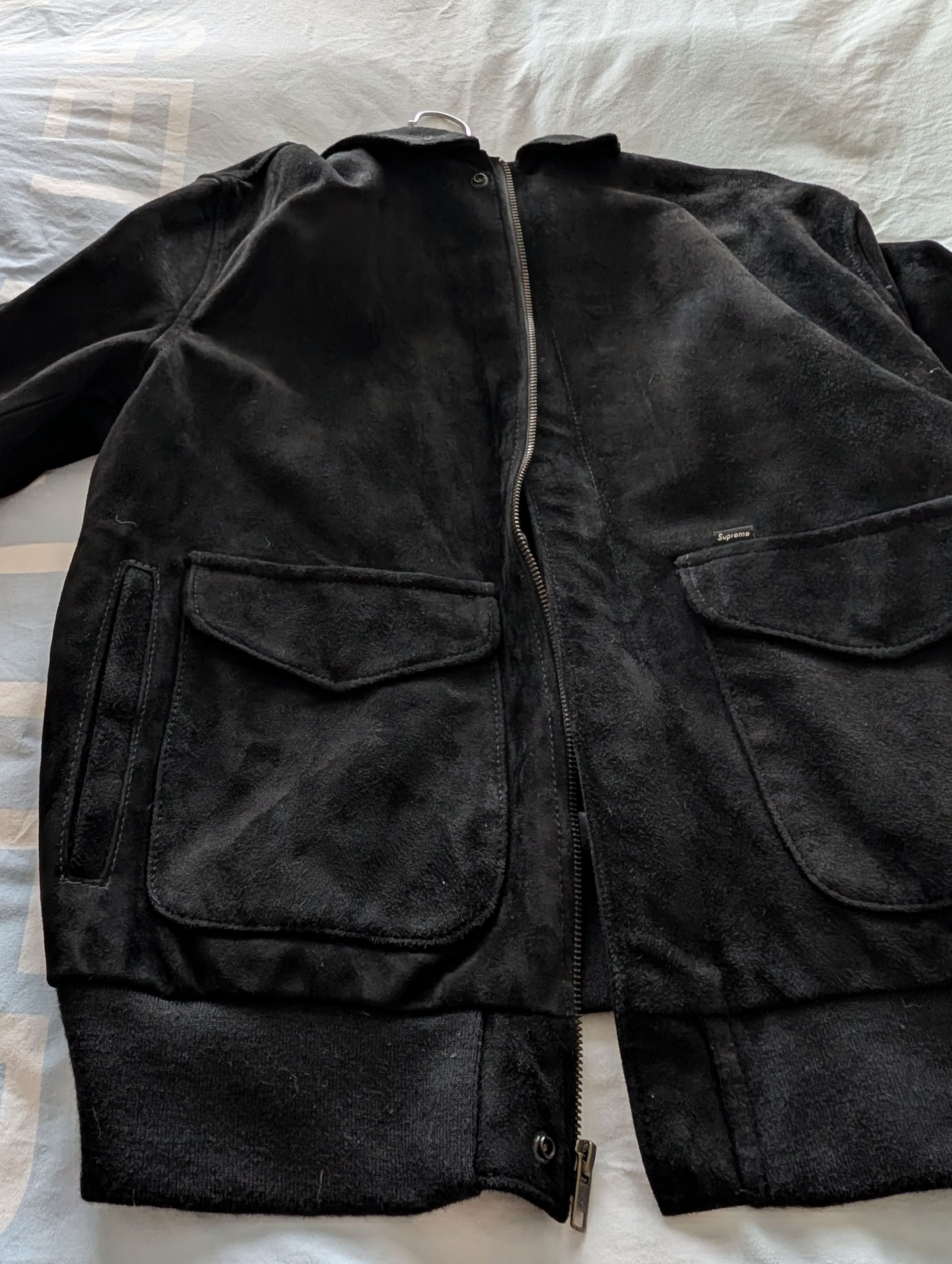Supreme Schott Suede A-2 jacket SS18
