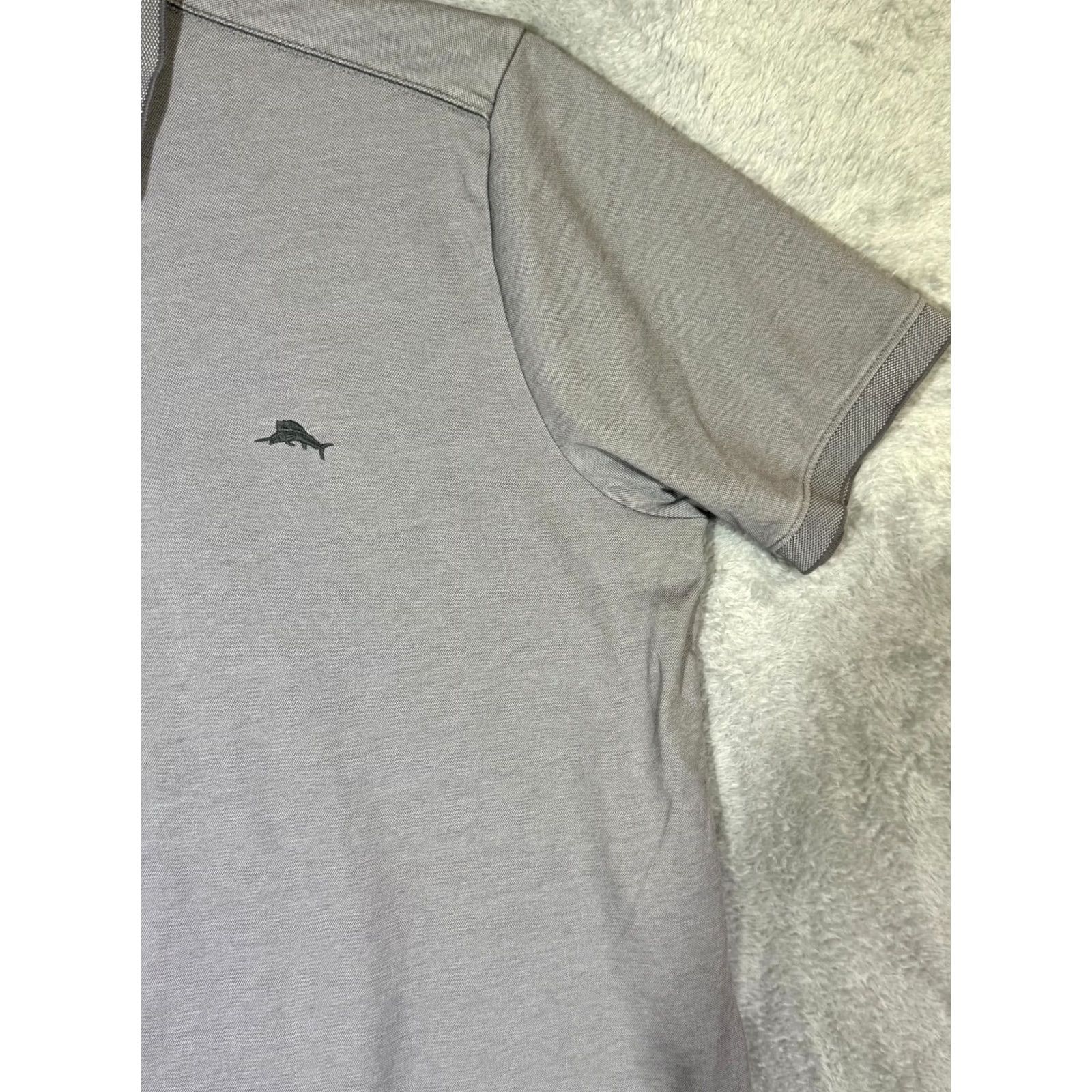 Tommy Bahama VINTAGE Tommy Bahama Polo Shirt Gray Casual Men L Short Sleeve Cotton Polo Shirt Size US L / EU 52-54 / 3 - 5 Thumbnail