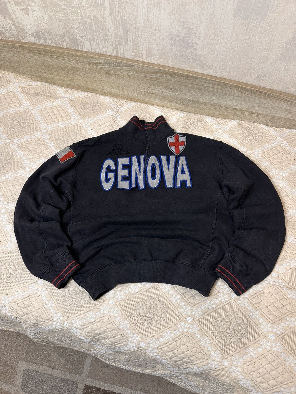 Kappa 🔥 Kappa Genova Italia 2000s Zip Up Sweatshirt Pullover Club Size US XL / EU 56 / 4 - 1 Thumbnail