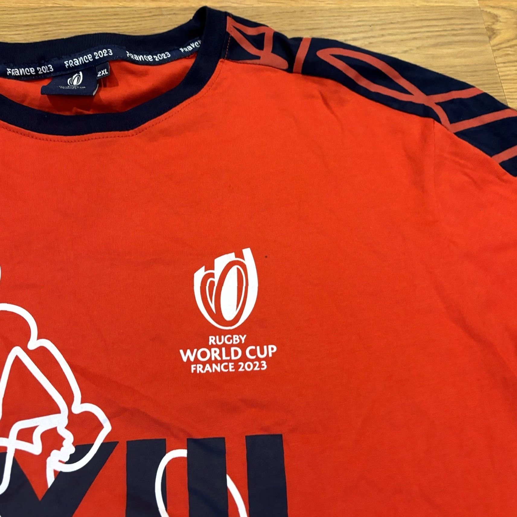 Vintage Rugby World Cup France 2023 T Shirt Red Collection Exclusive Men’s Size 2XL Size US XXL / EU 58 / 5 - 2 Thumbnail