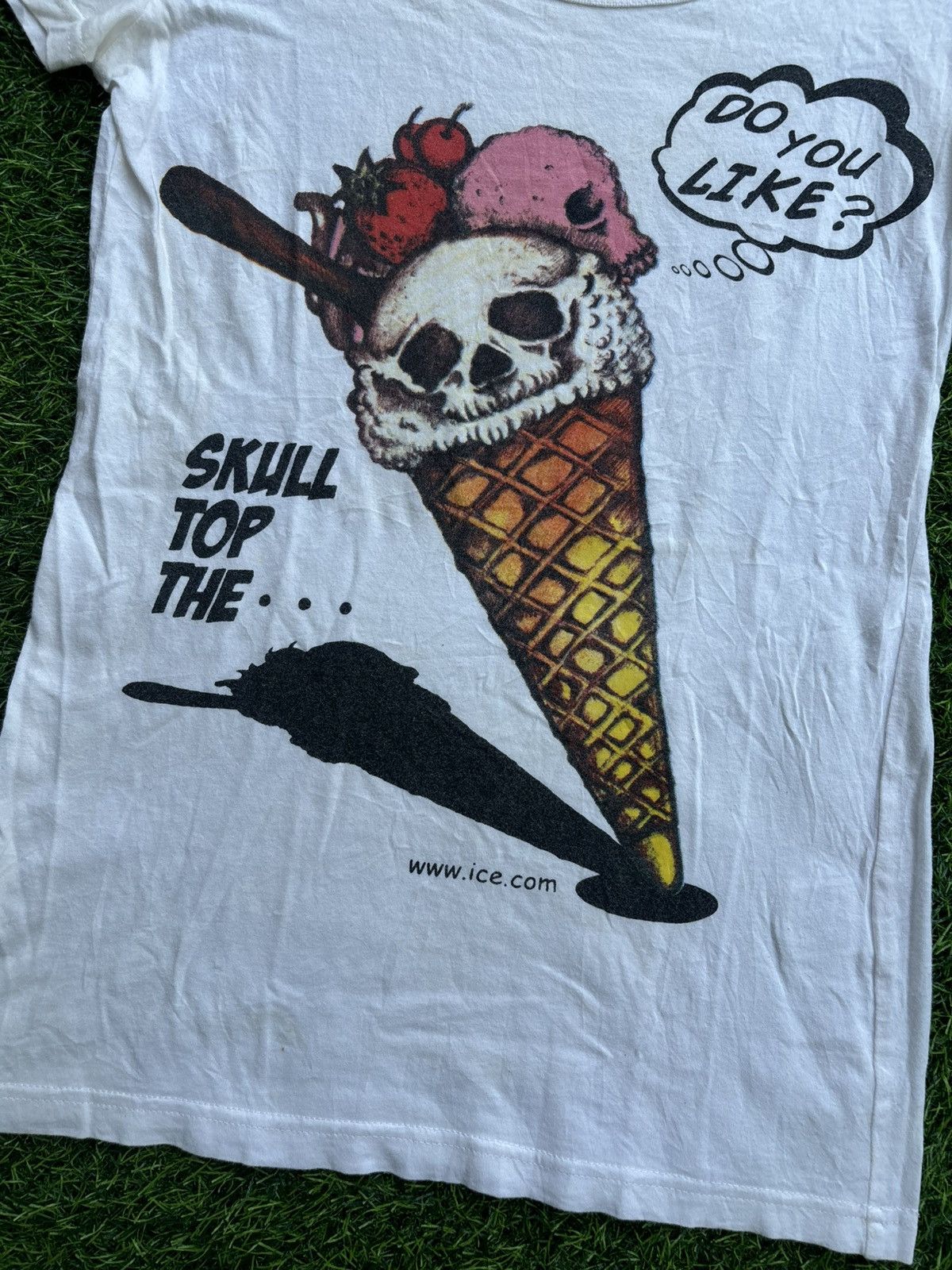 Hysteric Glamour Y2k Glad News Ice Cream Skull Women's Tshirt Size M / US 6-8 / IT 42-44 - 3 Thumbnail
