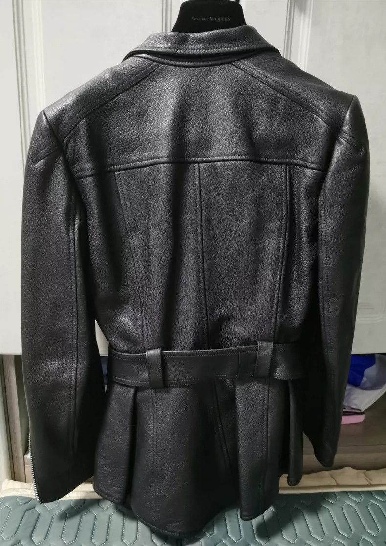 Alexander McQueen Alexander McQUEEN Black calf leather jacket with dust bag 2 Size XS / US 0-2 / IT 36-38 - 1 Thumbnail