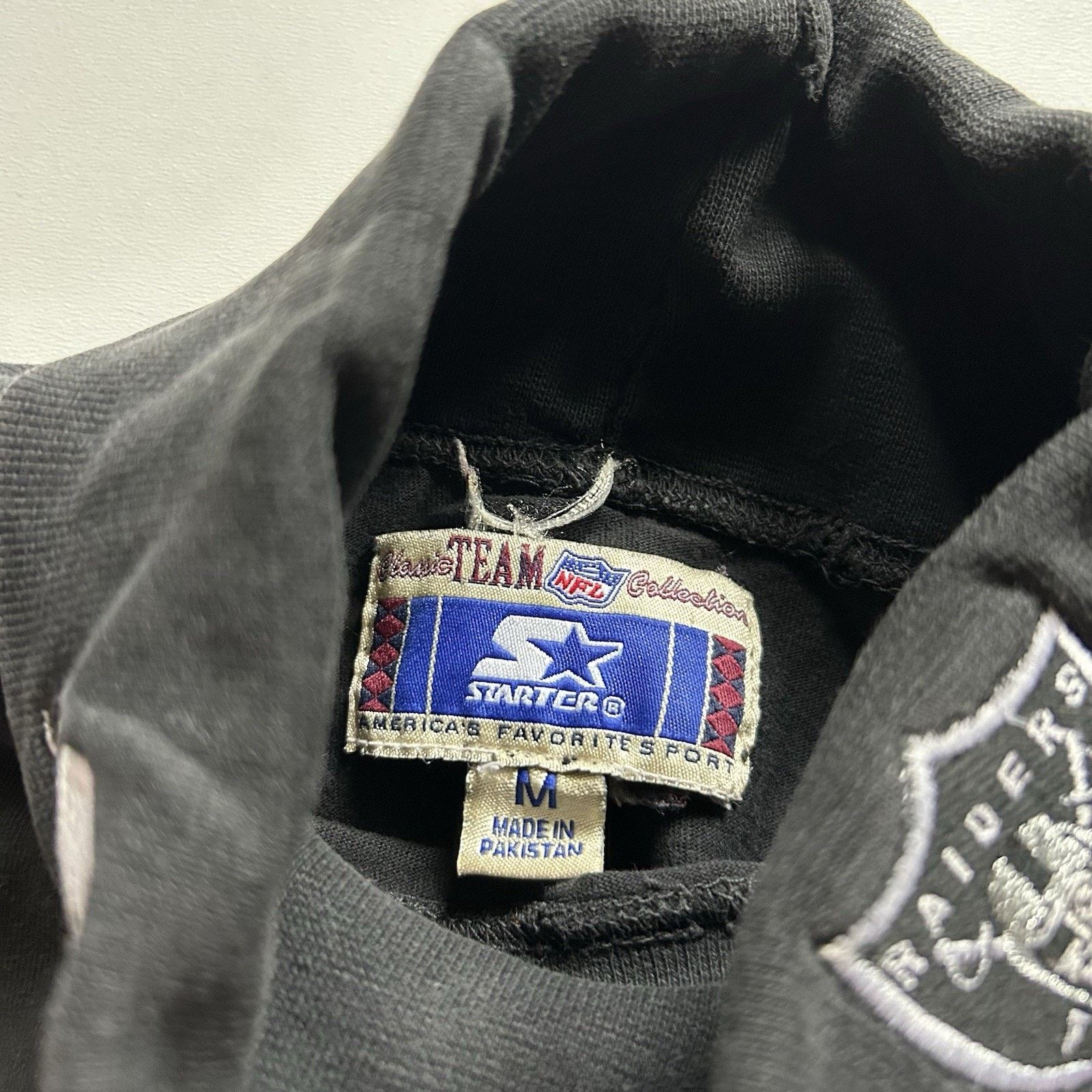 NFL × Starter × Vintage Vintage Starter LA Raiders Turtleneck Shirt Black Medium NFL Size US M / EU 48-50 / 2 - 4 Thumbnail