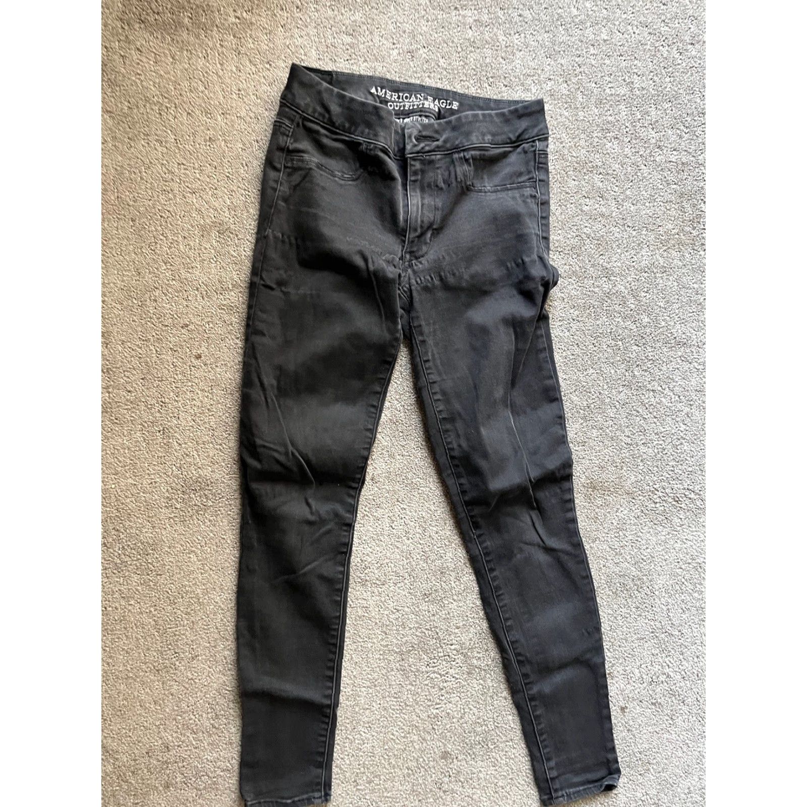 American Eagle Outfitters American Eagle Outfitters Jeans Women Size 2 Black Mid Rise Ankle Legging Stretch 5-Pocket Denim 27.5in Size 26" / US 2 / IT 38 - 4 Thumbnail