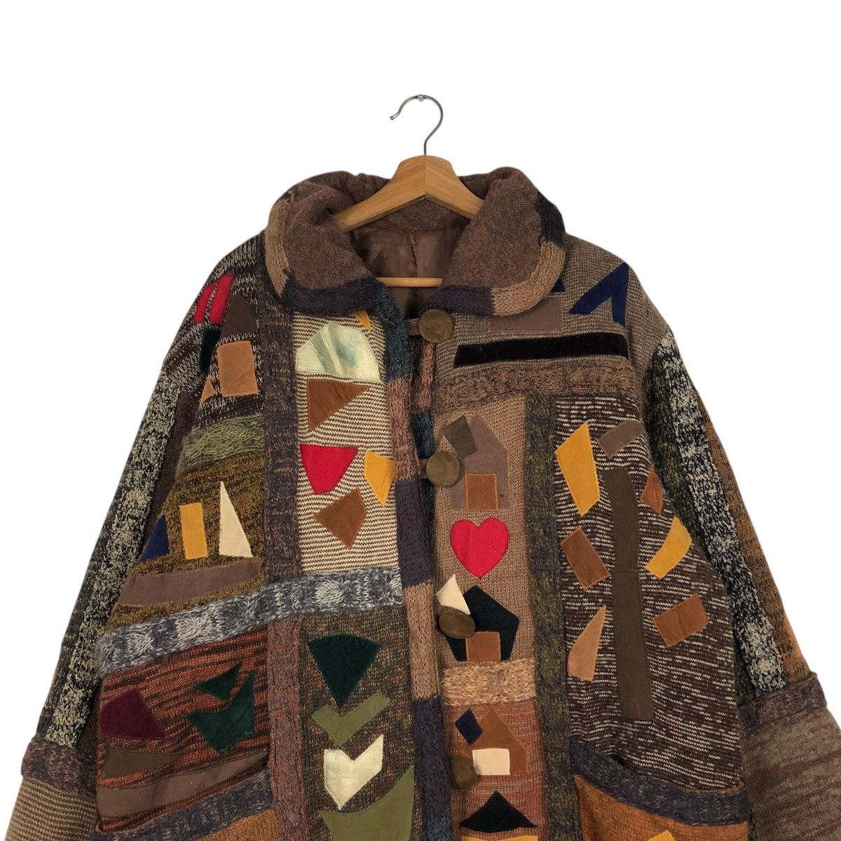 Japanese Brand × Vintage 🔥VINTAGE PATCHWORK DESIGN UNBRAND JACKET ISSEY MIYAKE Size US L / EU 52-54 / 3 - 5 Thumbnail