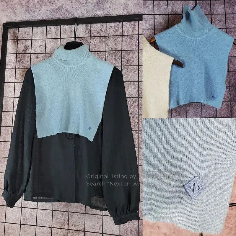 Dior Dior Blue Wool Embroidered Sweater for Women . Size S / US 4 / IT 40 - 1 Thumbnail