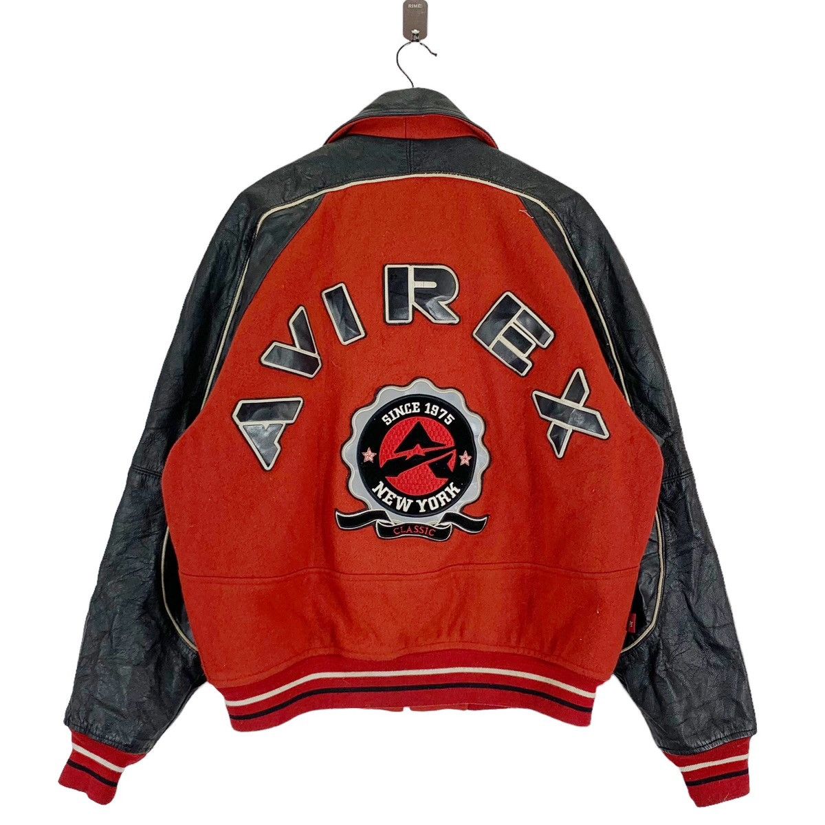 VINTAGE AVIREX USA VARSITY LEATHER JACKET