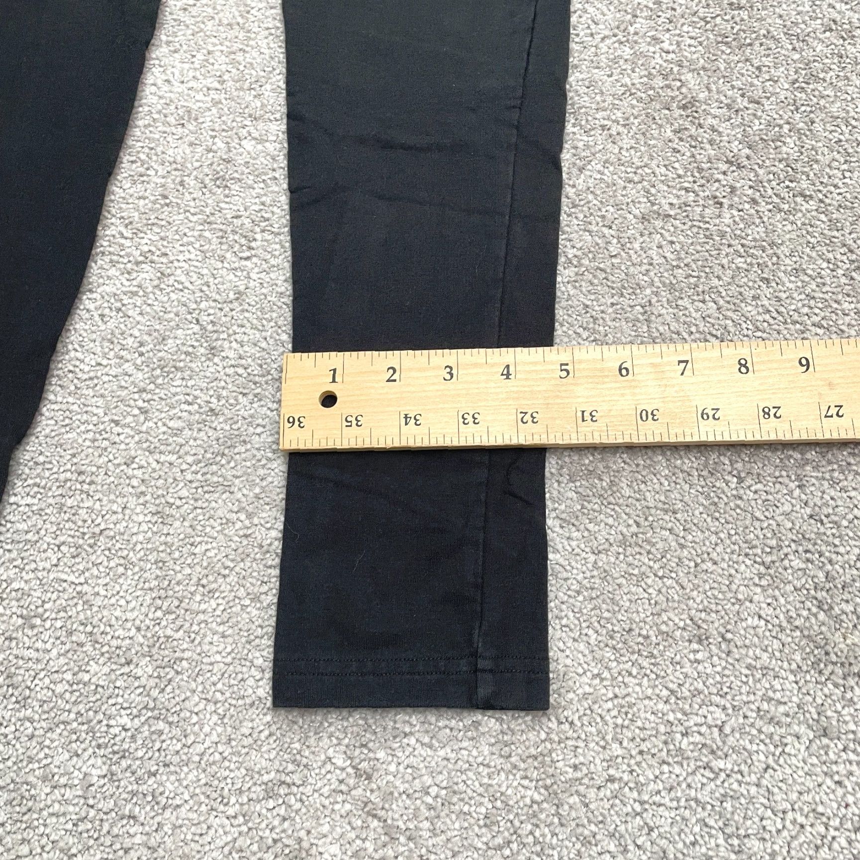 Rachel Zoe Rachel Zoe Casual Compression Leggings Women Medium Black Mid Rise Stretch 28x28 Size 32" / US 10 / IT 46 - 7 Thumbnail