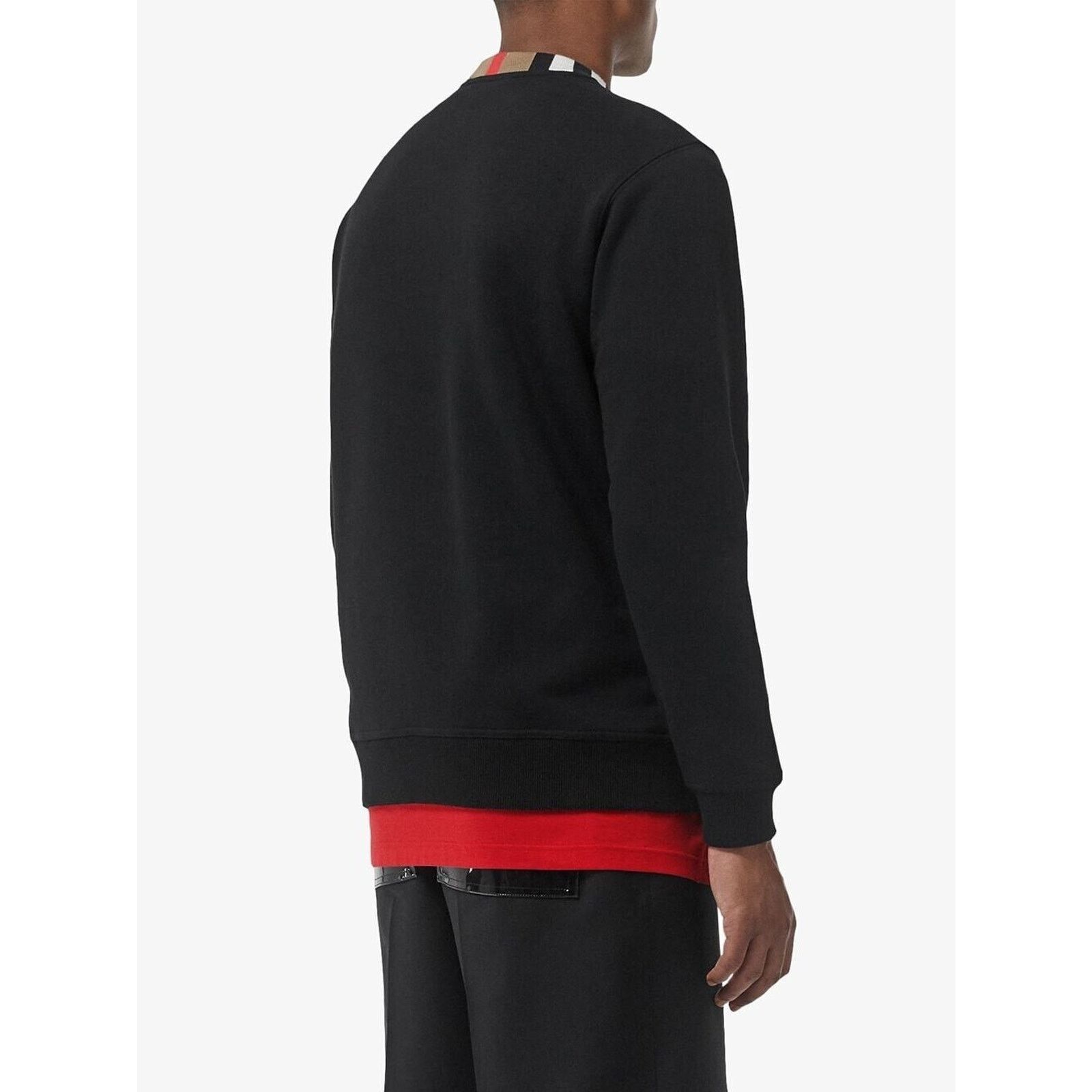 Burberry JARRAD BLACK COTTON ICON STRIPE COLLAR RED LOGO SWEATER L Size US L / EU 52-54 / 3 - 2 Thumbnail