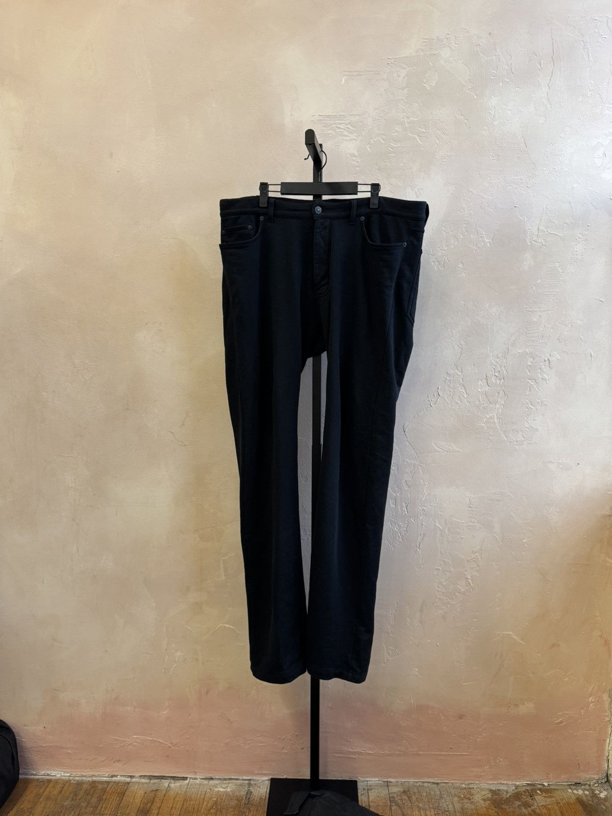 Balenciaga SS22 $638 BLACK FLARED LEG WIDE TROUSERS PANTS JEANS Size US 35 - 2 Thumbnail