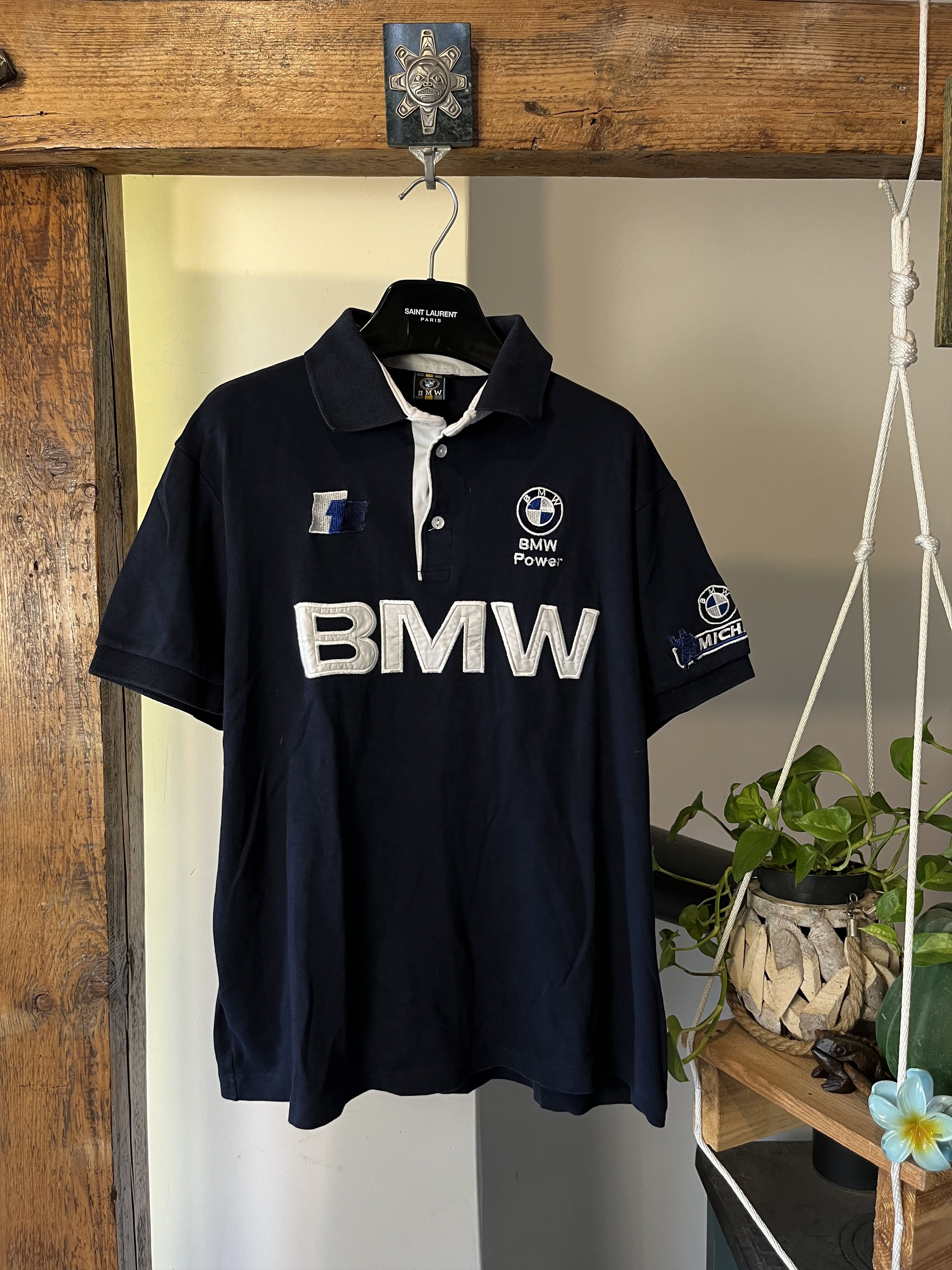 BMW × Vintage Vintage 90s y2k BMW Racing Michelin Polo Size US XL / EU 56 / 4 - 1 Thumbnail