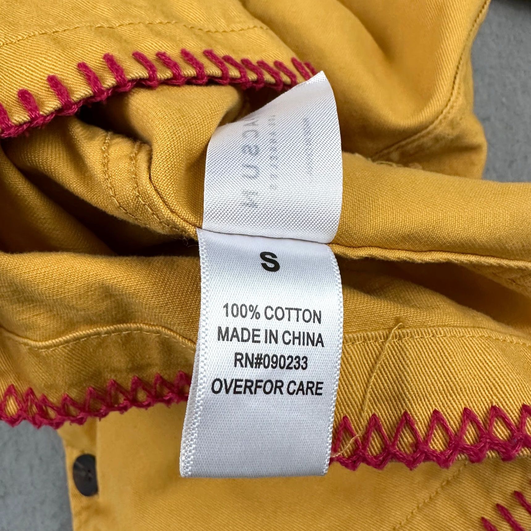 Pacsun PacSun Jacket Men Small Yellow Mustard Cactus Embroidered Button Up Canvas Windbreaker Size US S / EU 44-46 / 1 - 7 Thumbnail