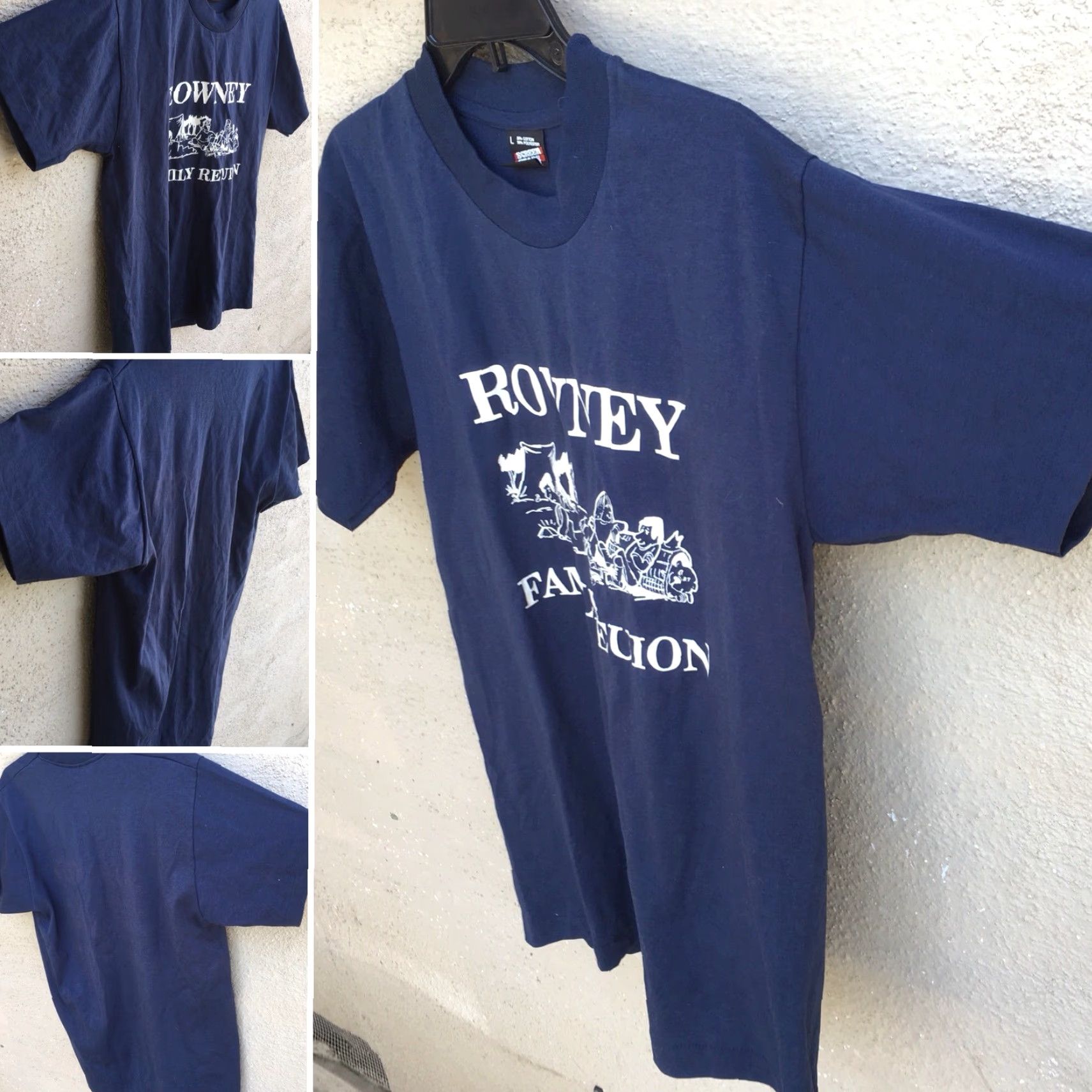 Vintage VINTAGE Screen Stars T Shirt Graphic Tee Blues 80s 90s Size L Men Short Sleeve Cotton Blend Logo Screen Stars Family Reunion Size US L / EU 52-54 / 3 - 3 Thumbnail