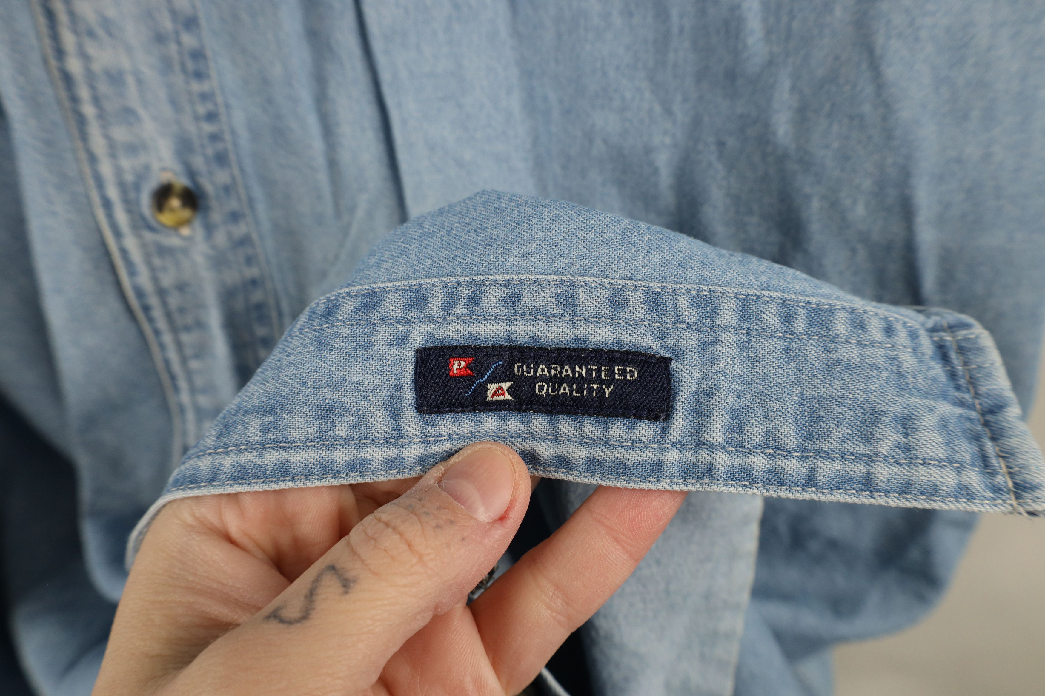Vintage Vintage Y2K 2009 German American Festival Denim Button Shirt Size US XXL / EU 58 / 5 - 7 Thumbnail
