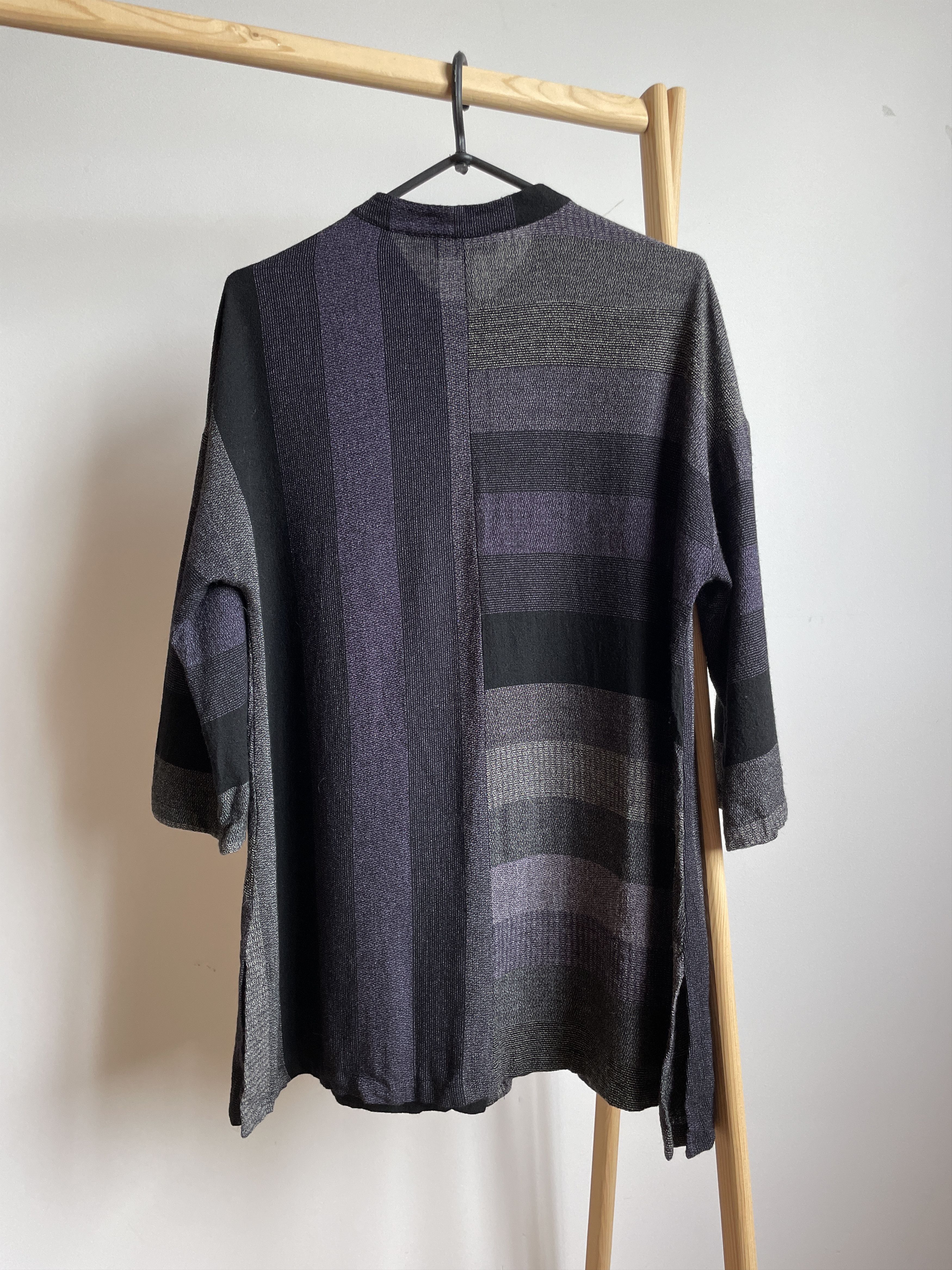 Other Sahara London Womens Viscose/Wool 3/4 Sleeve Striped Jacket Size M / US 6-8 / IT 42-44 - 2 Thumbnail