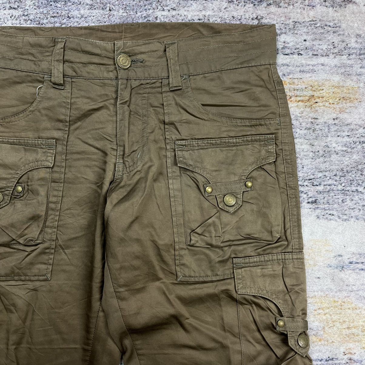 14th Addiction × Le Grande Bleu (L.G.B.) × Tornado Mart Tornado Mart boot cut multi pocket cargo pants vkei style Size US 29 - 6 Thumbnail