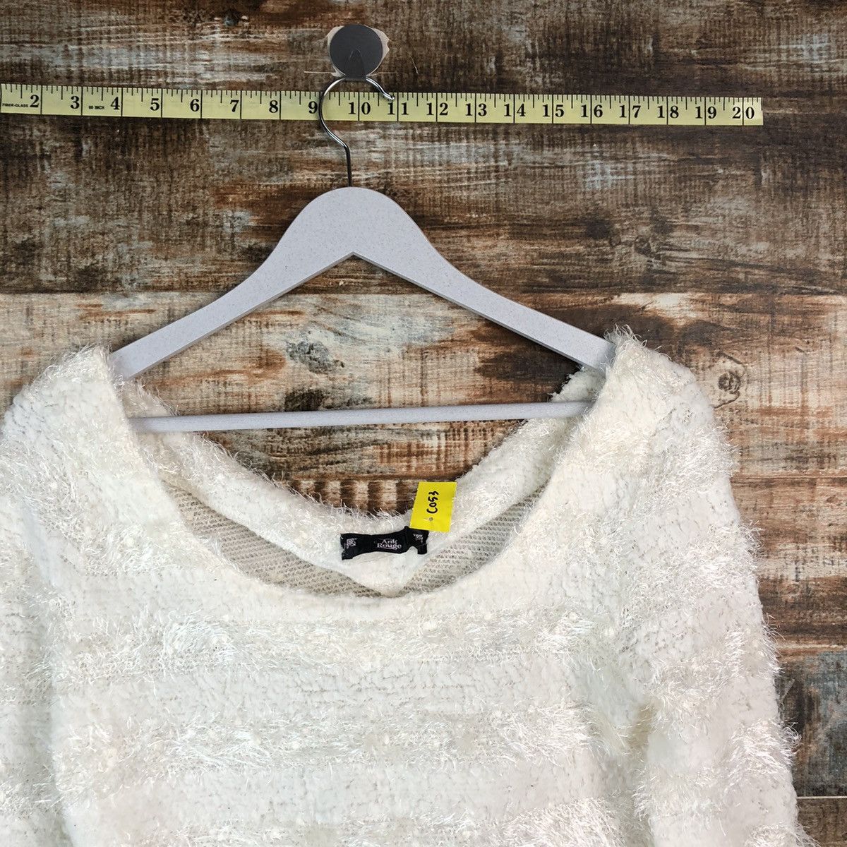 Homespun Knitwear × Japanese Brand DLL Ank Rouge White Knitwear #C053 Size S / US 4 / IT 40 - 4 Thumbnail