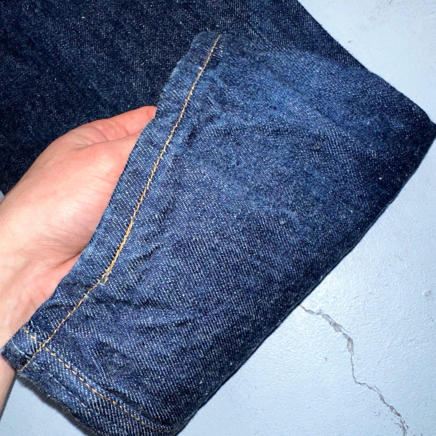 Levi's VINTAGE Levi's 501 Jeans 90s USA Straight Leg Dark Wash Blue 34x32 Mens Size US 34 / EU 50 - 5 Thumbnail