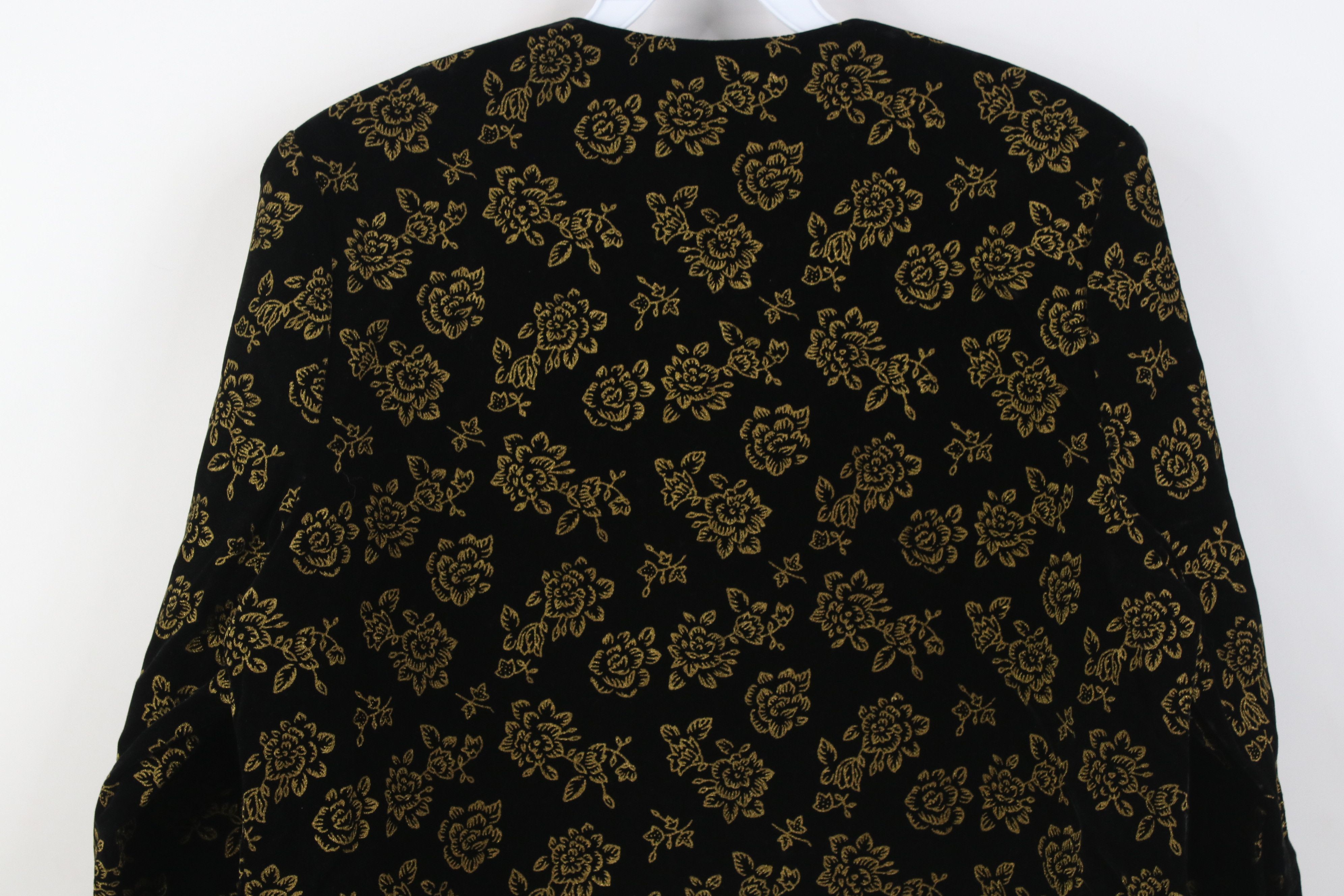 Vintage Vintage 90s Streetwear Flower Open Front Blazer Jacket USA Size M / US 6-8 / IT 42-44 - 8 Thumbnail