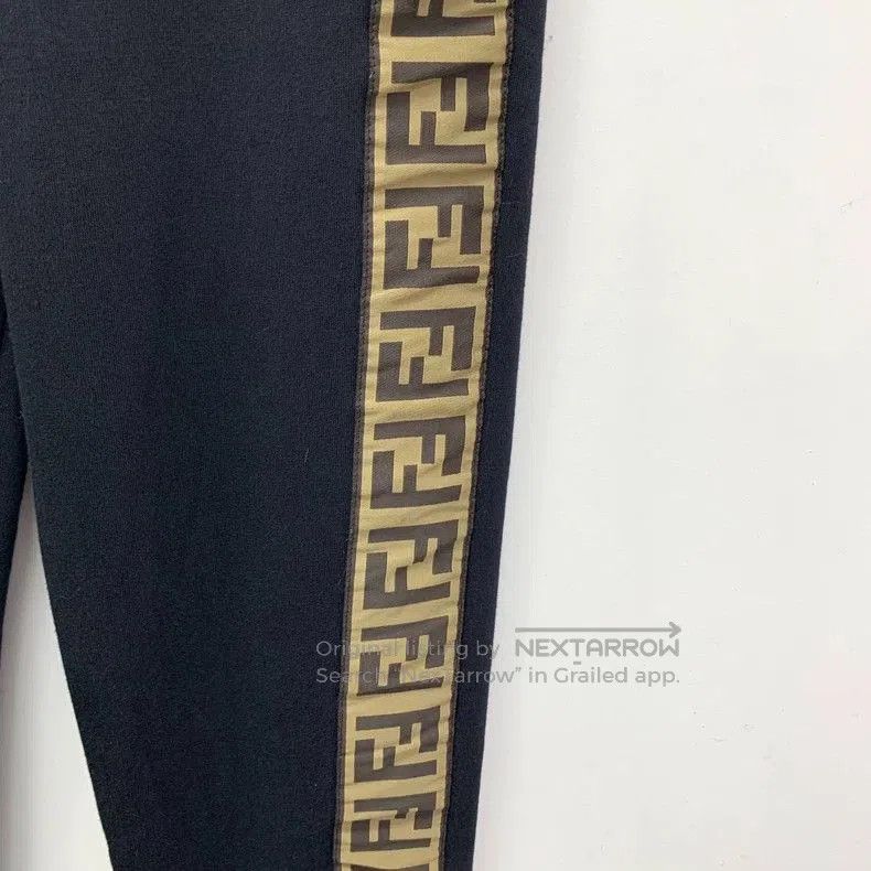 Fendi Fendi Black Side Logo Cotton Joggers. Size US 38 / EU 54 - 4 Thumbnail