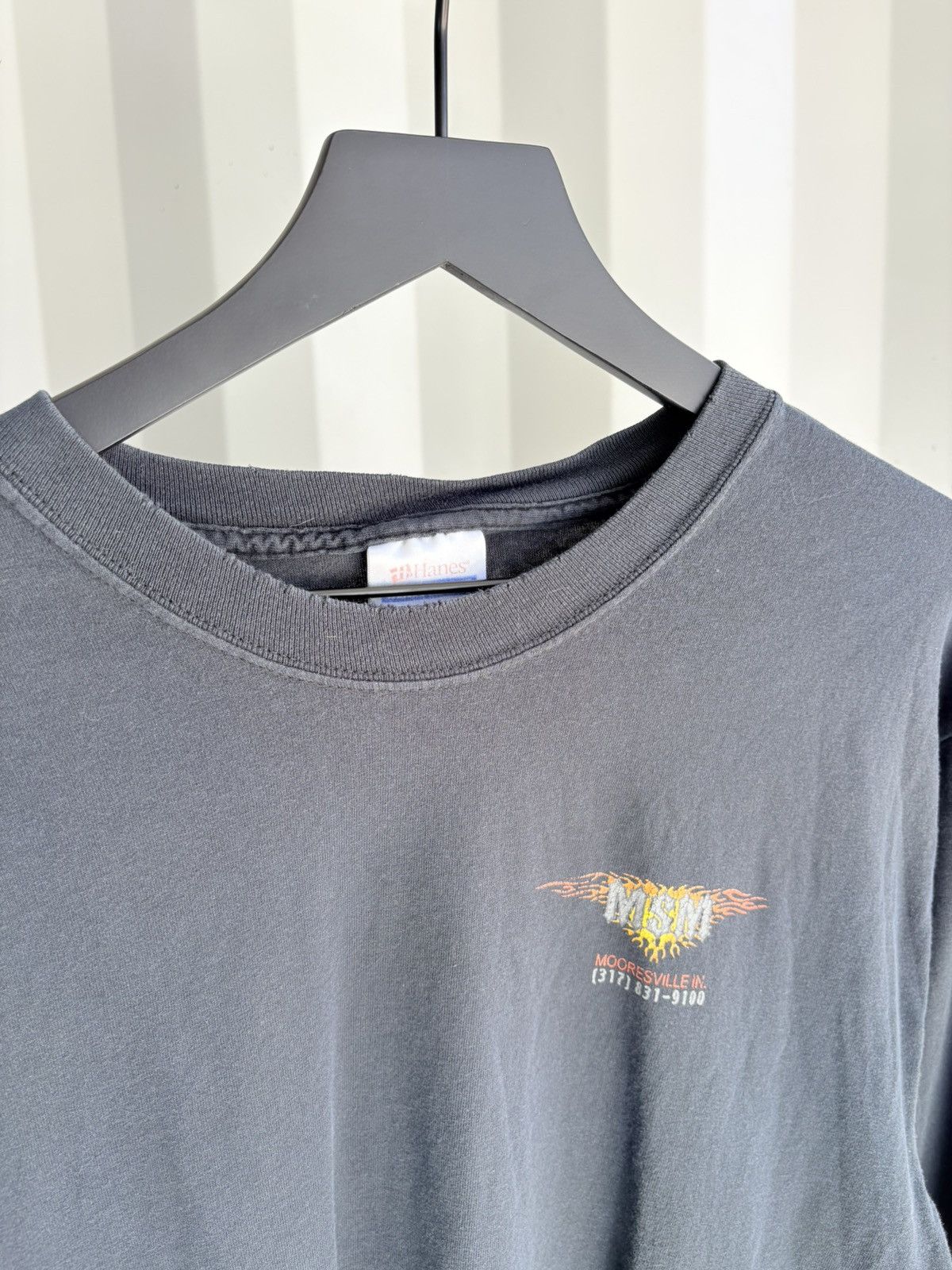 Vintage Flame Faded Distressed Shirt Thrashed ERD Grunge Size US L / EU 52-54 / 3 - 3 Thumbnail