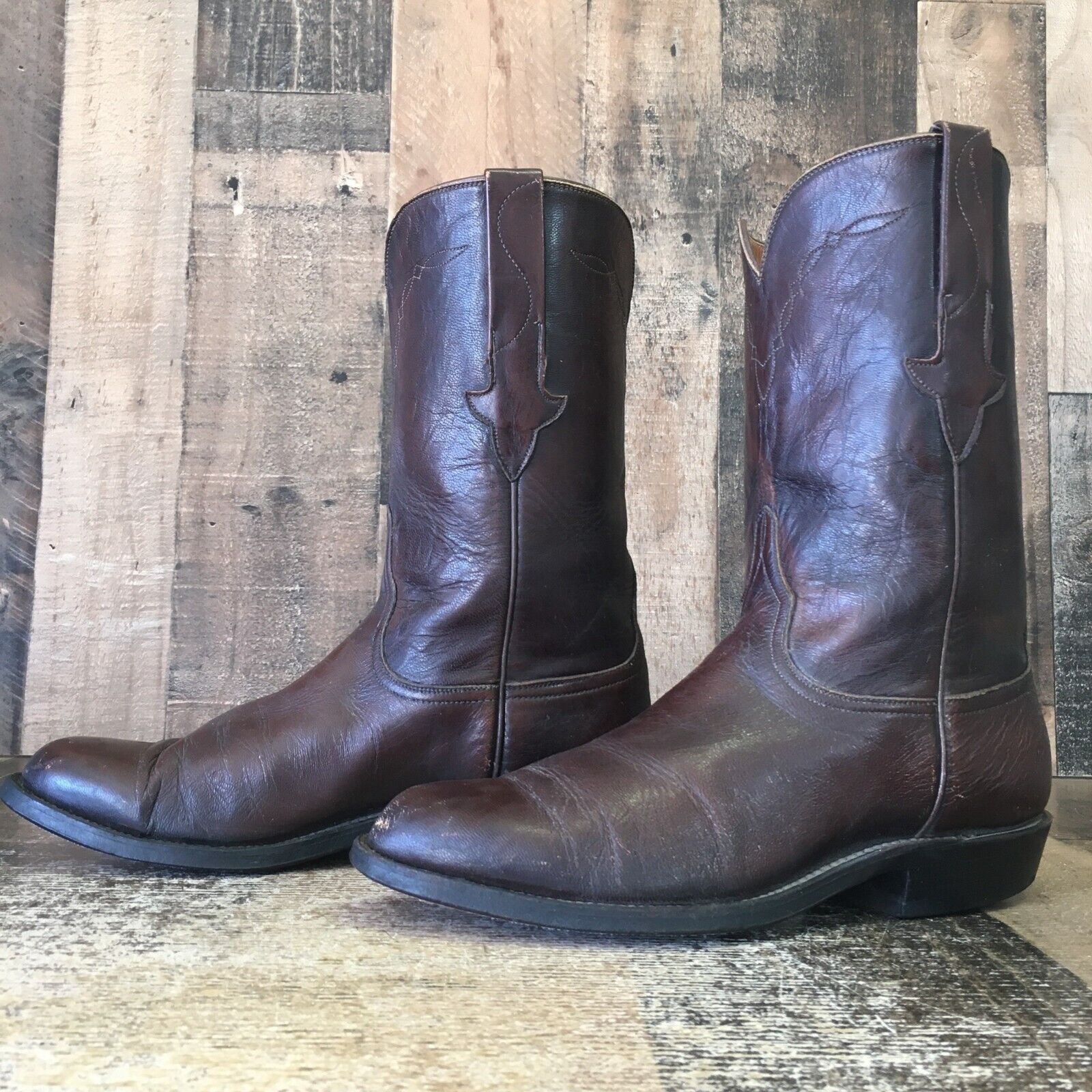 Lucchese Lucchese P0468 Vintage Roper Brown Cowboy Boots Mens 7.5 E Size US 7.5 / EU 40-41 - 5 Thumbnail