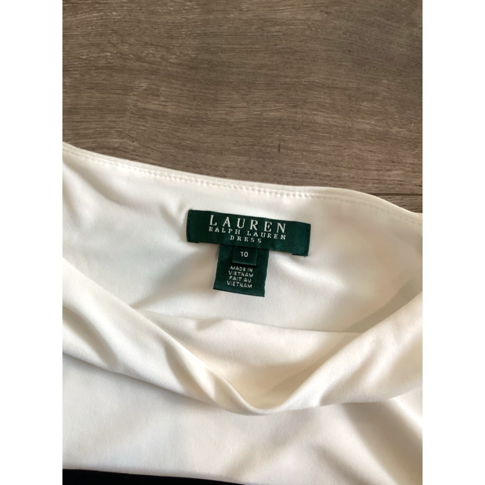 Ralph Lauren Lauren Ralph Lauren Woman's 10 Sheath Dress Sleeveless Black White Color Size L / US 10 / IT 46 - 6 Thumbnail