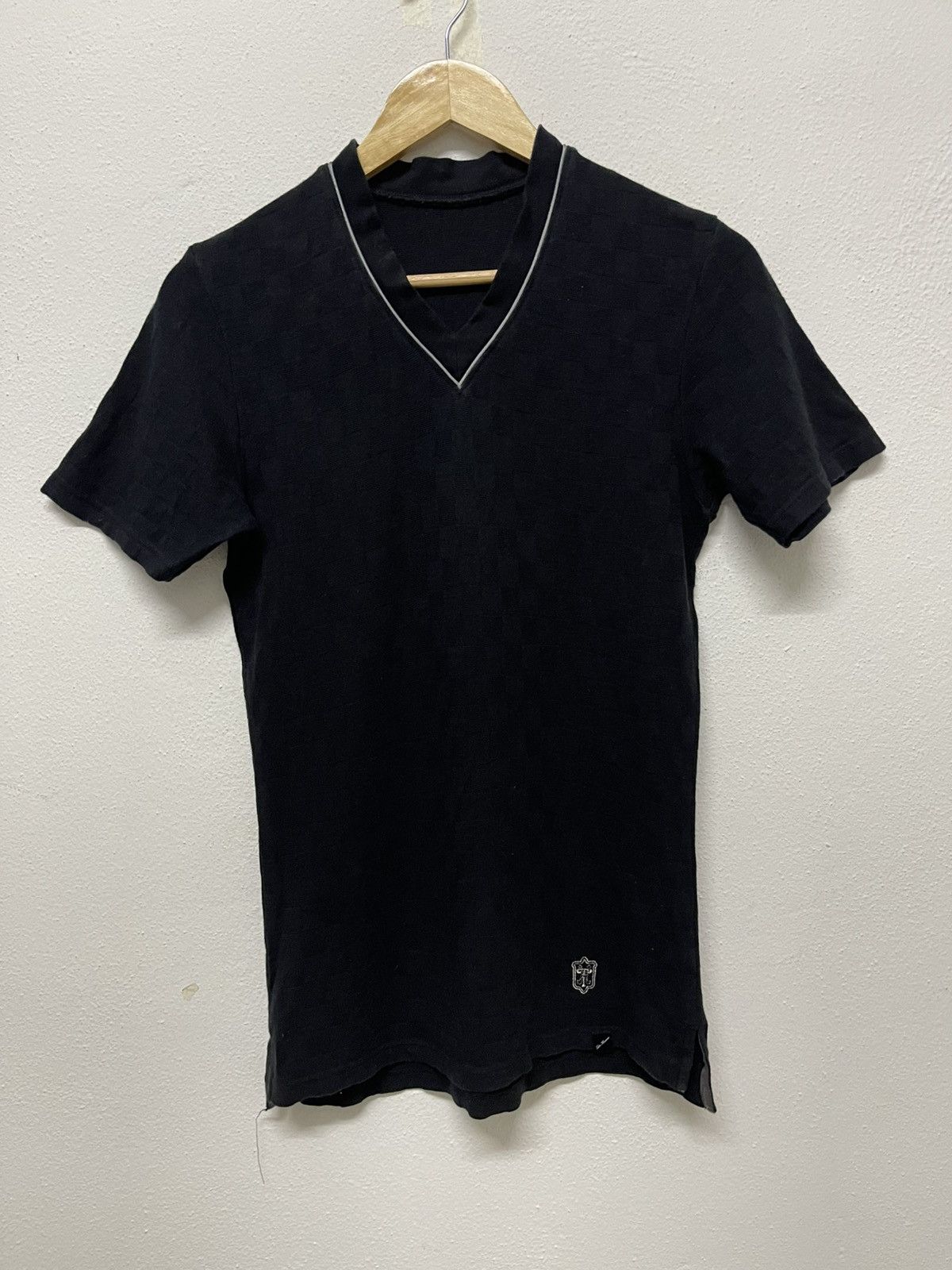 Issey Miyake 90s ISSEY MIYAKE TETE HOMME V NECK BRICK TSHIRT Size US S / EU 44-46 / 1 - 1 Thumbnail