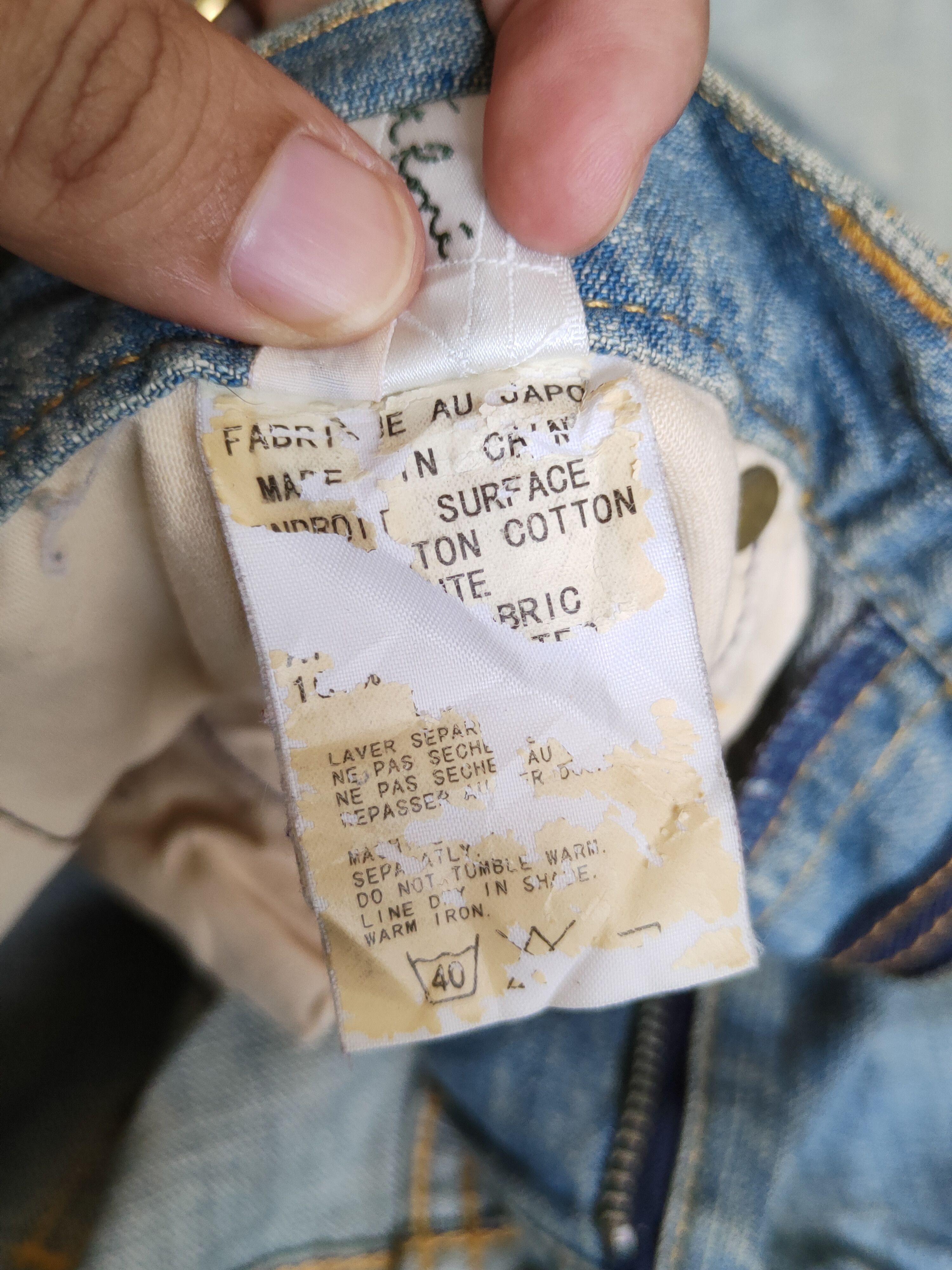 ADAM ET ROPE Adam et Rope Blue Faded Multipocket Denim #S1528 Size US 31 - 13 Thumbnail
