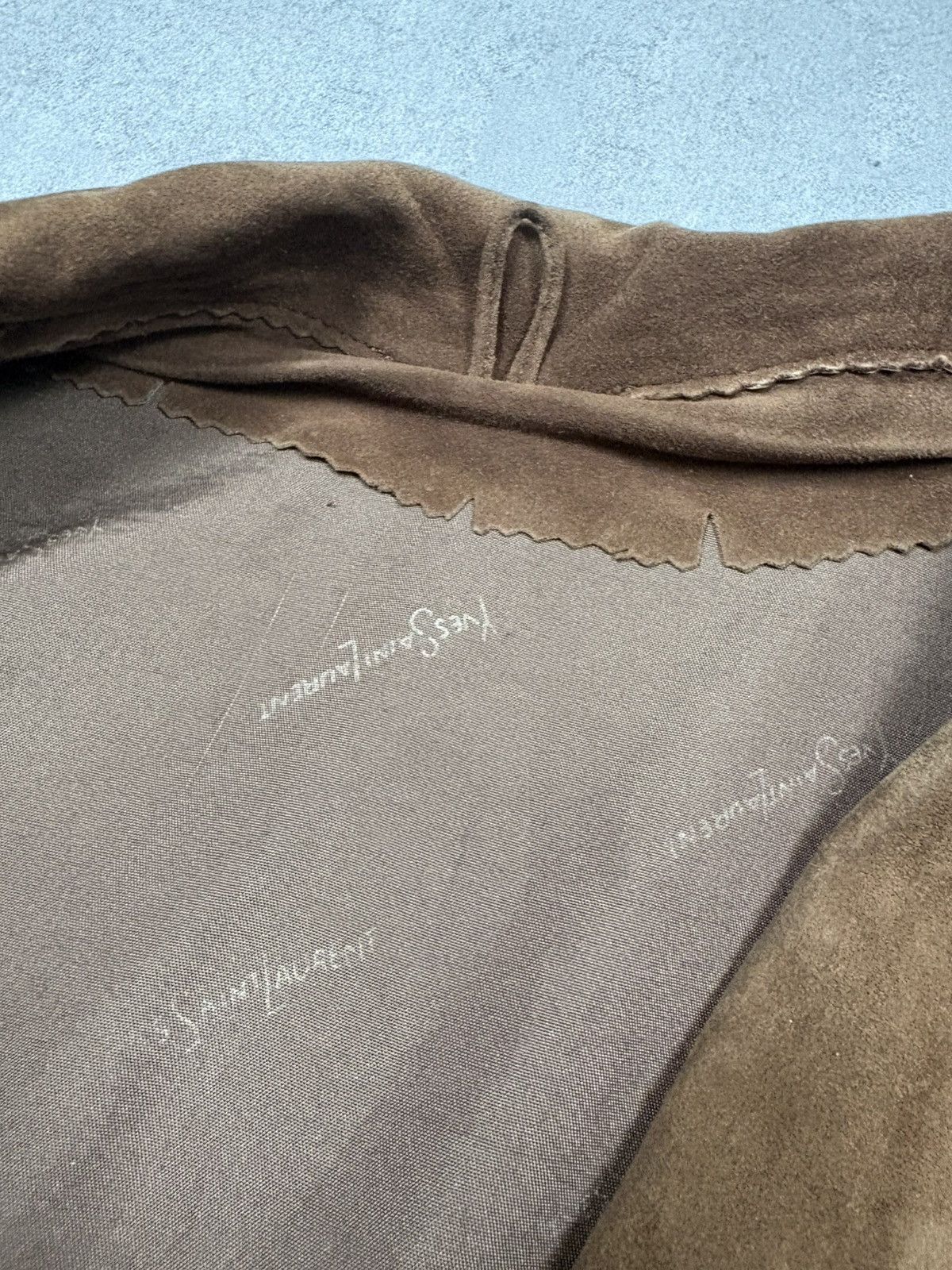 Yves Saint Laurent Yves Saint Laurent Archive 80s Suede Work Jacket YSL Vintage Size US XL / EU 56 / 4 - 12 Thumbnail