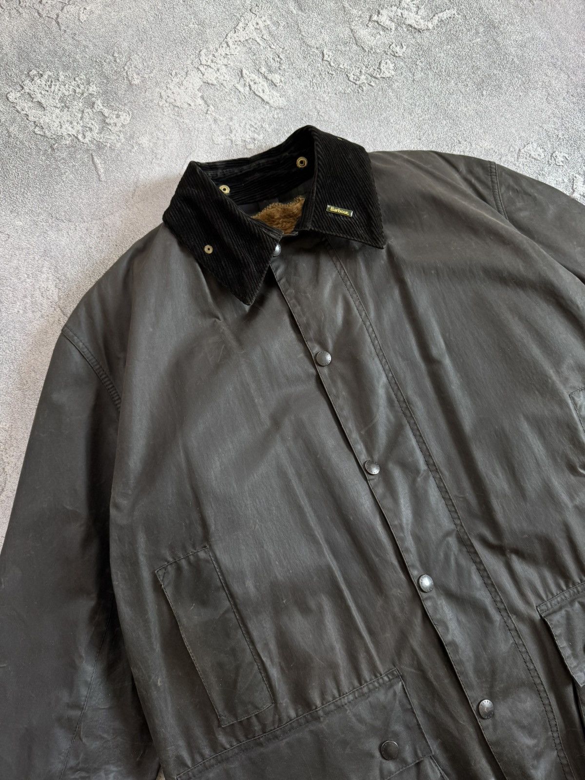 Barbour × Vintage Barbour A206 Border C48/112cm jacket + lining coat waxed wax Size US XL / EU 56 / 4 - 10 Thumbnail