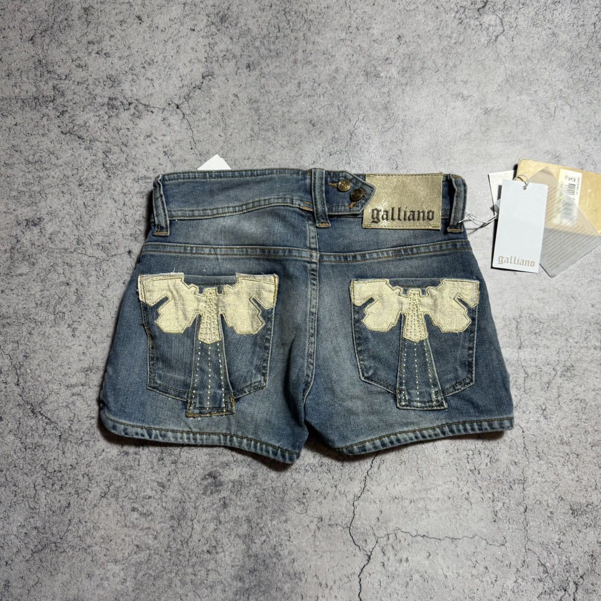 John Galliano NEW Galliano Y2K 00s Mini Shorts Size 24" / US 00 / IT 34 - 1 Thumbnail