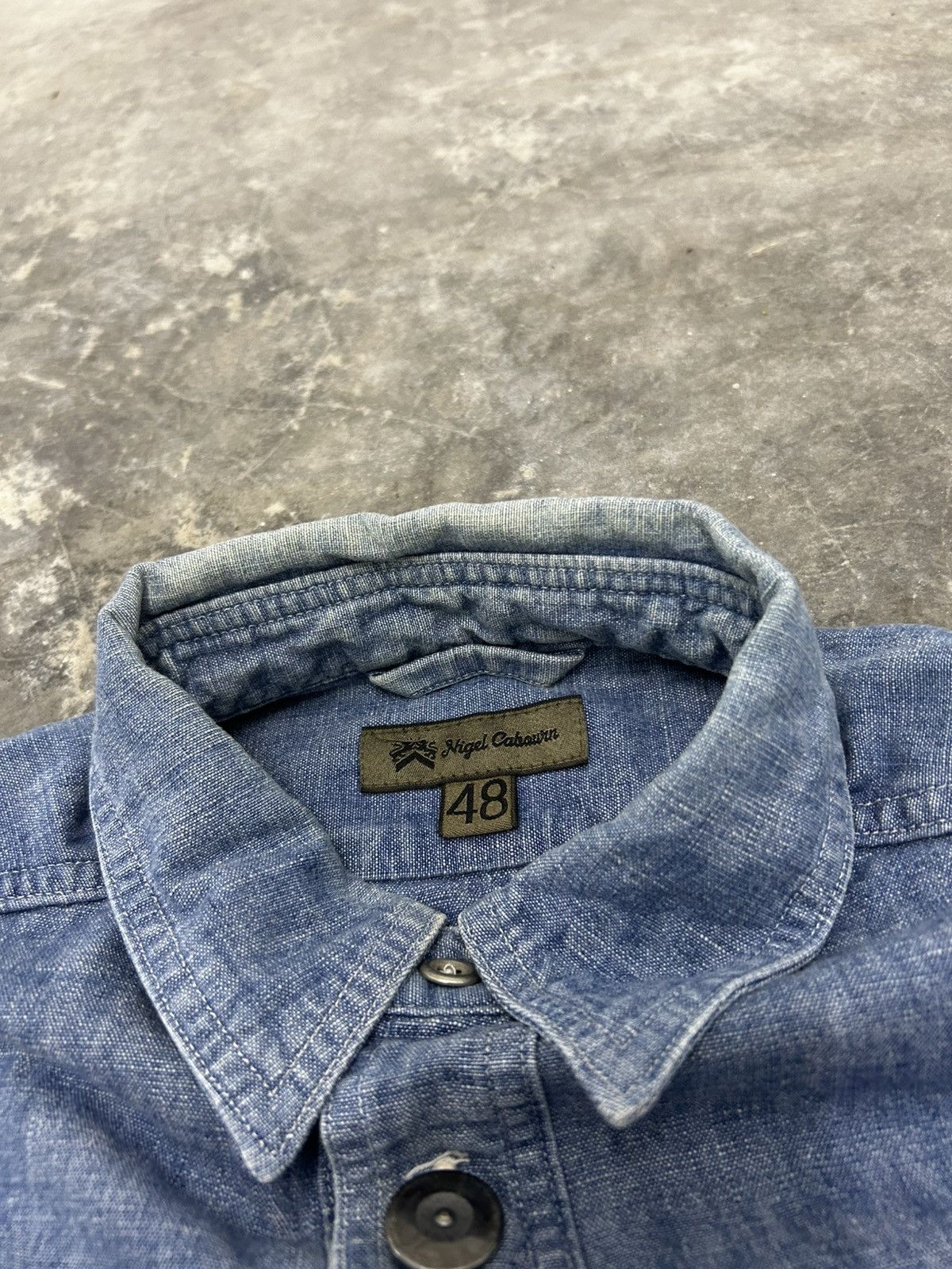 Japanese Brand × Nigel Cabourn Nigel Cabourn Denim Pullover Size US S / EU 44-46 / 1 - 4 Thumbnail