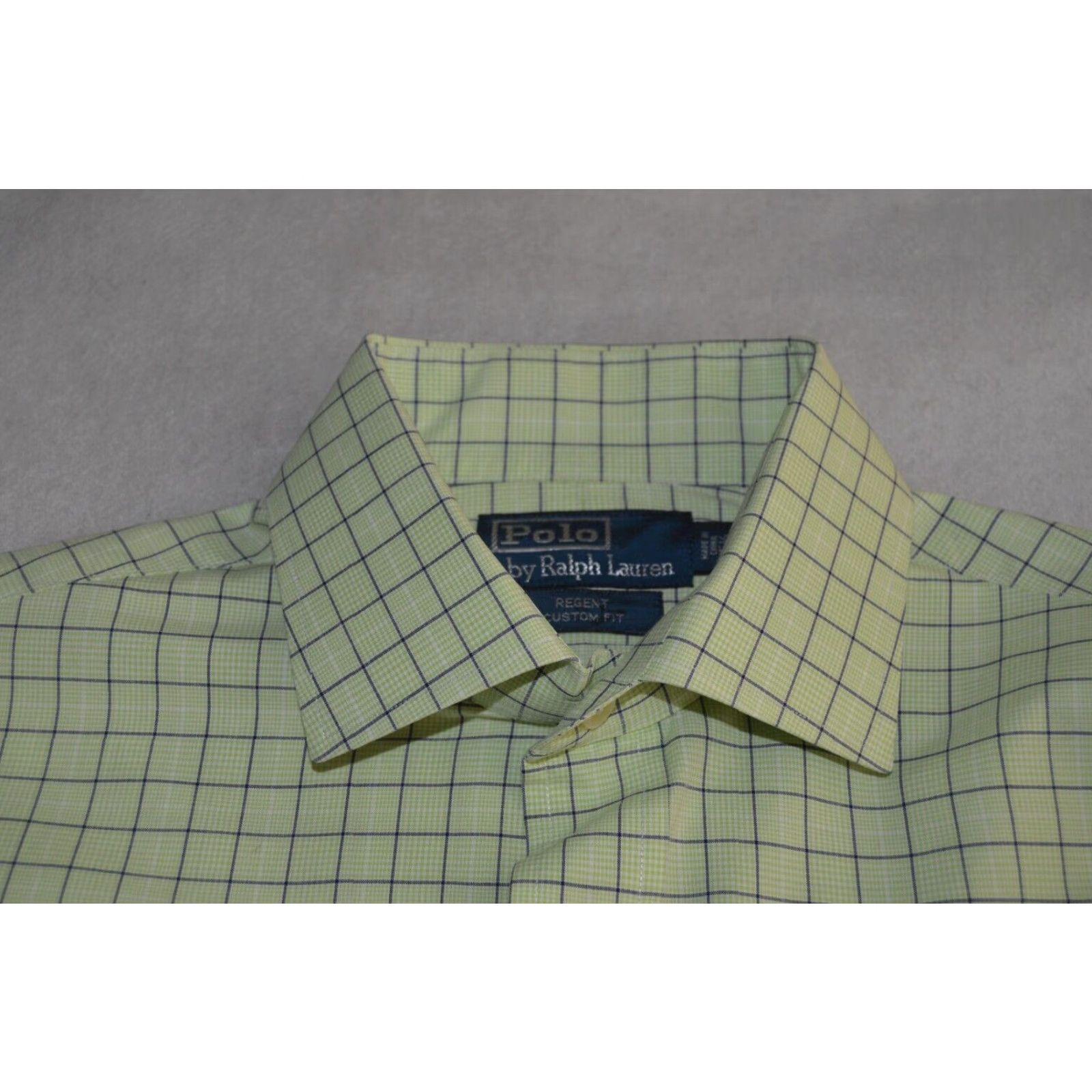 Polo Ralph Lauren VINTAGE Polo Ralph Lauren Regent Custom Fit Green Plaid Button Up Shirt Mens 15.5 34/35 Shirt Size US L / EU 52-54 / 3 - 4 Thumbnail