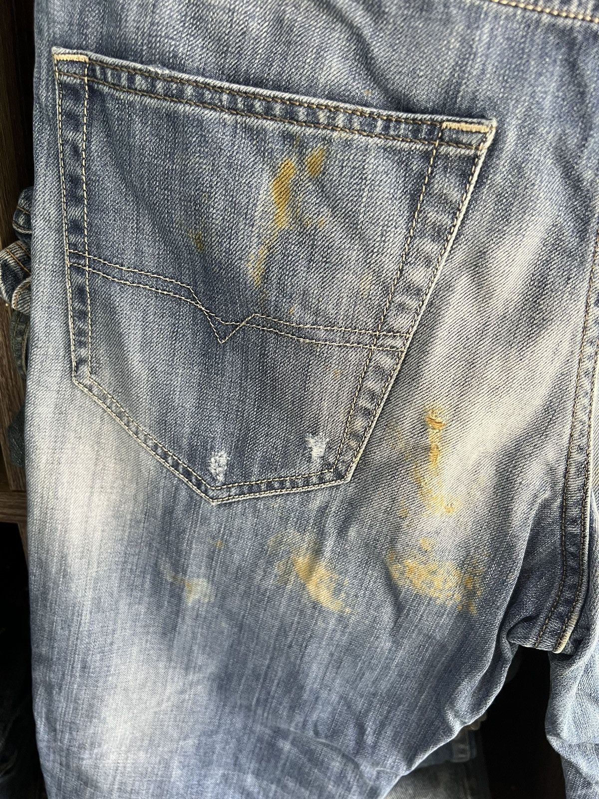 Diesel 🔥Vintage Diesel Industry Cropped Distressed Denim Size US 33 - 11 Thumbnail