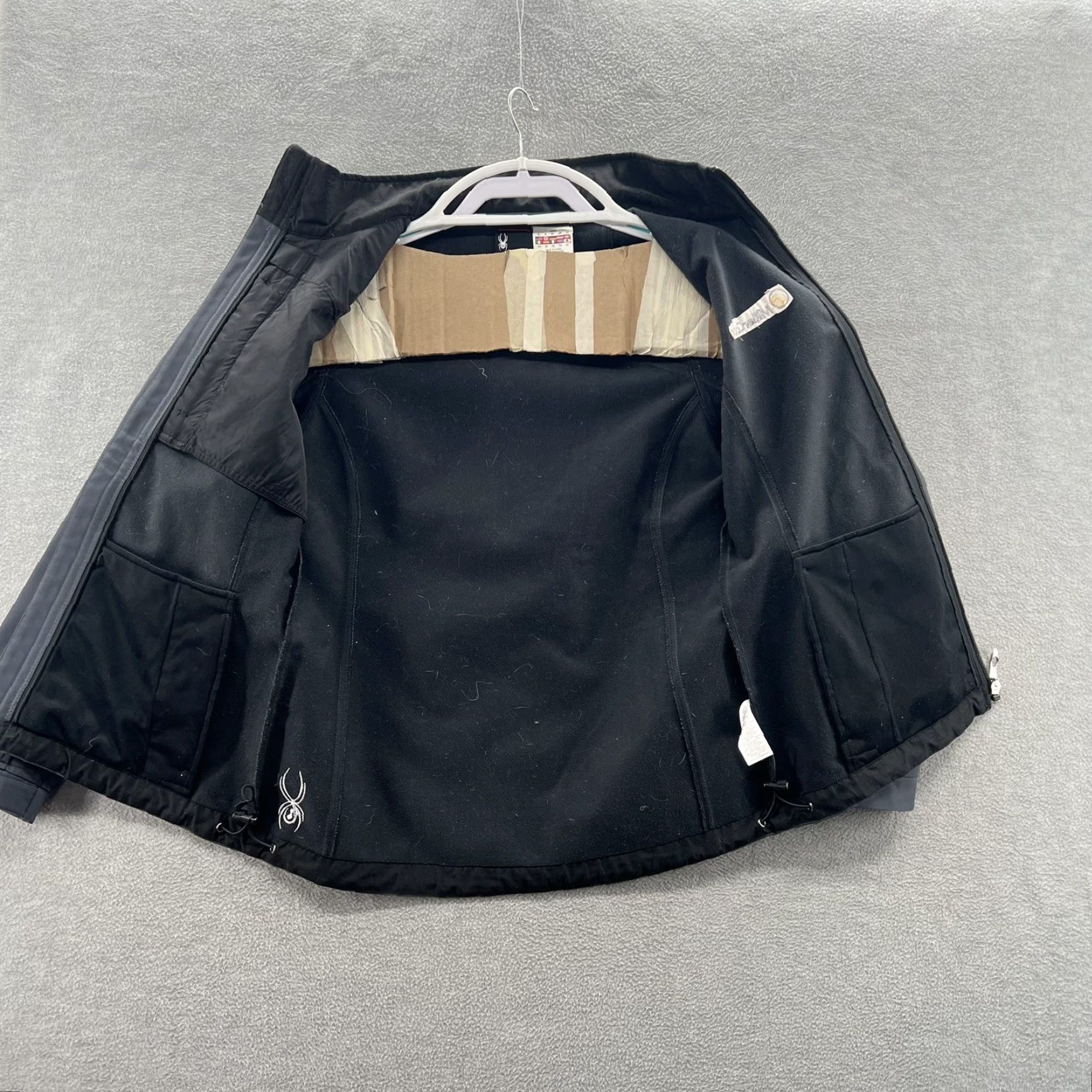 Spyder Spyder Womens Gray Softshell water resistant Full Zip Jacket Size 8 polyester Size M / US 6-8 / IT 42-44 - 3 Thumbnail