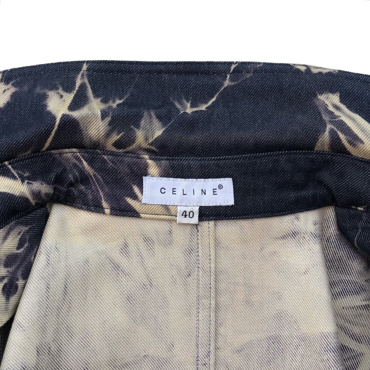 Celine Vintage CELINE SS2000 Denim Tie Dye Indigo Tucker Jacket Size M / US 6-8 / IT 42-44 - 18 Thumbnail