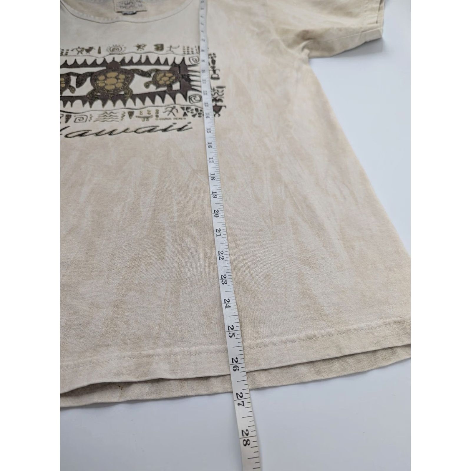 Vintage VINTAGE Guava Beach Maui Hawaii Sea Turtles Beige T-Shirt Size Large Cotton Size US L / EU 52-54 / 3 - 6 Thumbnail