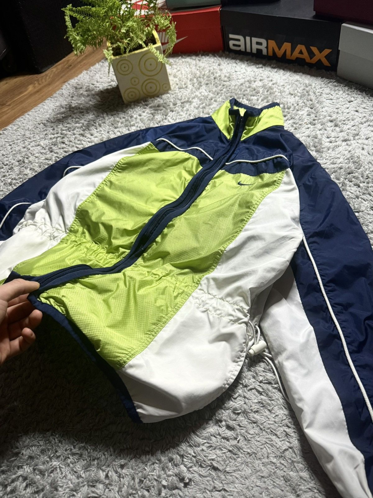 Nike 90s Nike Rare Jacket Big Logo Vintage Drill Streetwear Shox Size US M / EU 48-50 / 2 - 6 Thumbnail