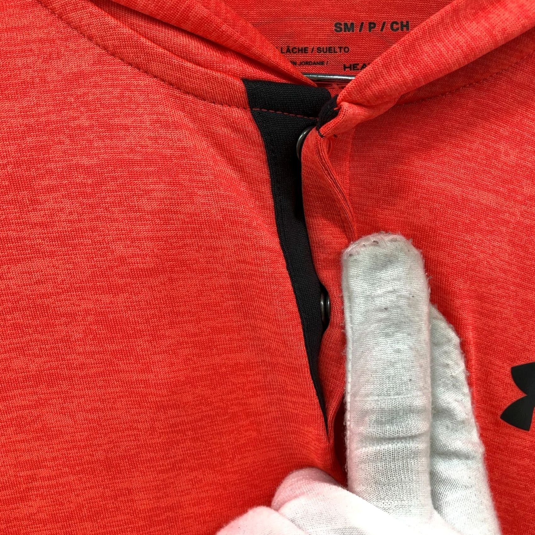 Under Armour Under Armour Pullover Mens S Heatgear Hooded Long Sleeve T-Shirt Red Moisture Wicking Fitness Shirt Hinged Closure Hooded Breathable Gym & Training Size US S / EU 44-46 / 1 - 5 Thumbnail