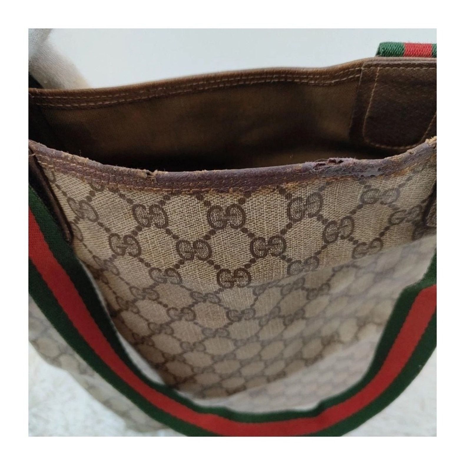 Gucci Authentic Vintage Gucci Monogram Canvas Tote Bag Size ONE SIZE - 12 Thumbnail
