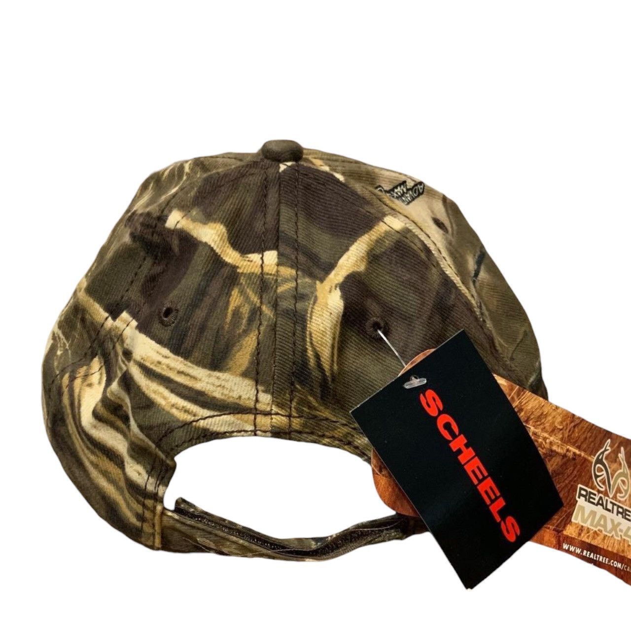 Vintage Scheels Real Tree Max 4 Woodland Camo Hunting Trucker Hat Size ONE SIZE - 2 Thumbnail