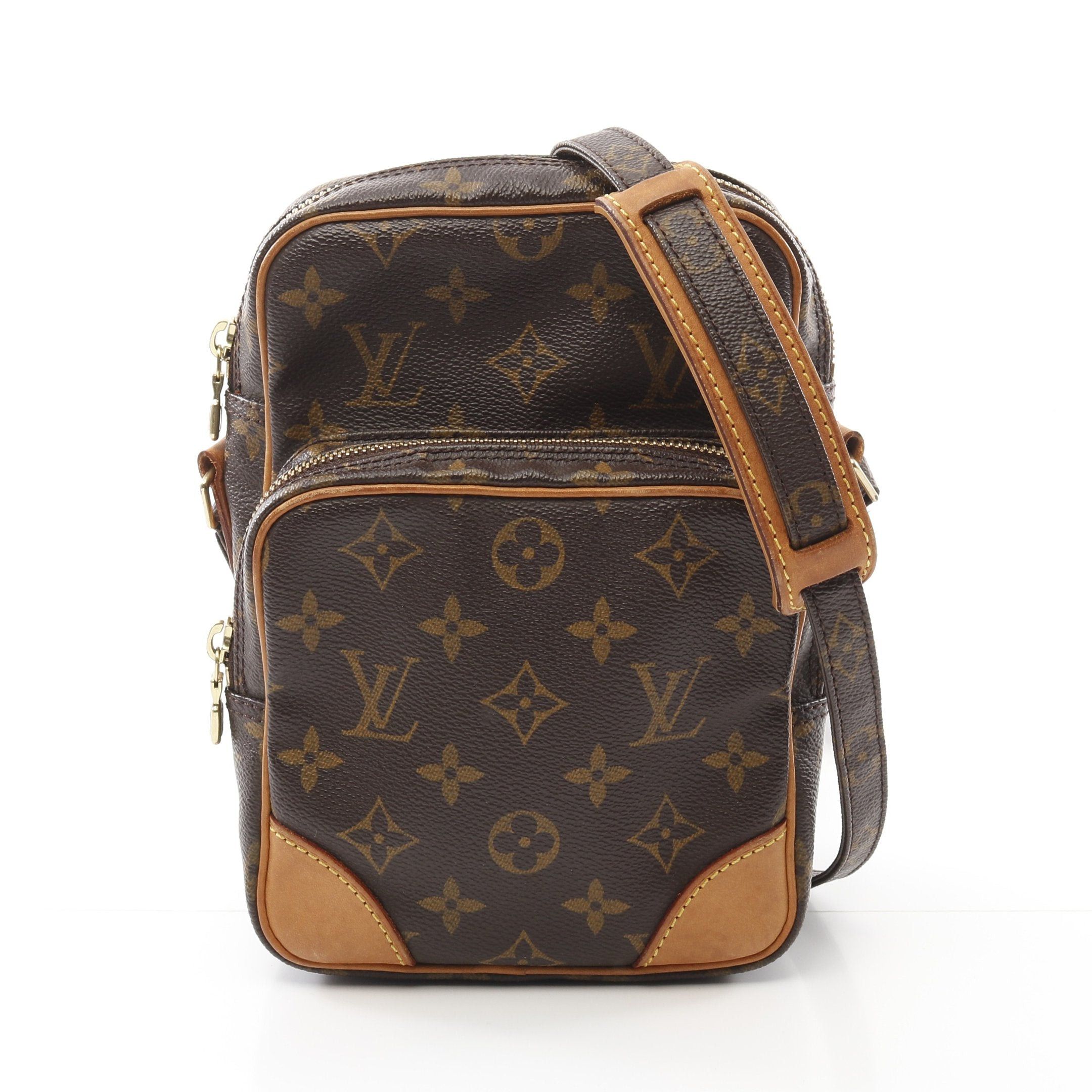 Louis Vuitton Louis Vuitton Amazon Monogram Shoulder Bag Leather Brown Size ONE SIZE - 1 Thumbnail