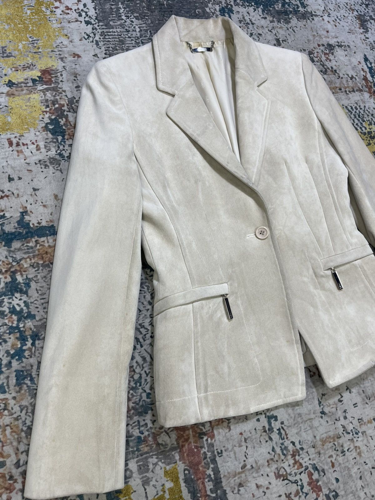 Yohji Yamamoto Yohji Yamamoto Ined Velour Greige Jacket Size S / US 4 / IT 40 - 5 Thumbnail