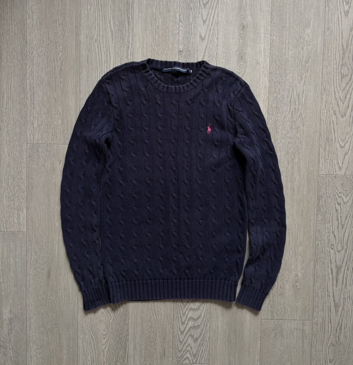 Polo Ralph Lauren × Vintage Vintage Polo Ralph Lauren Sweater Pink Logo Size S / US 4 / IT 40 - 1 Thumbnail