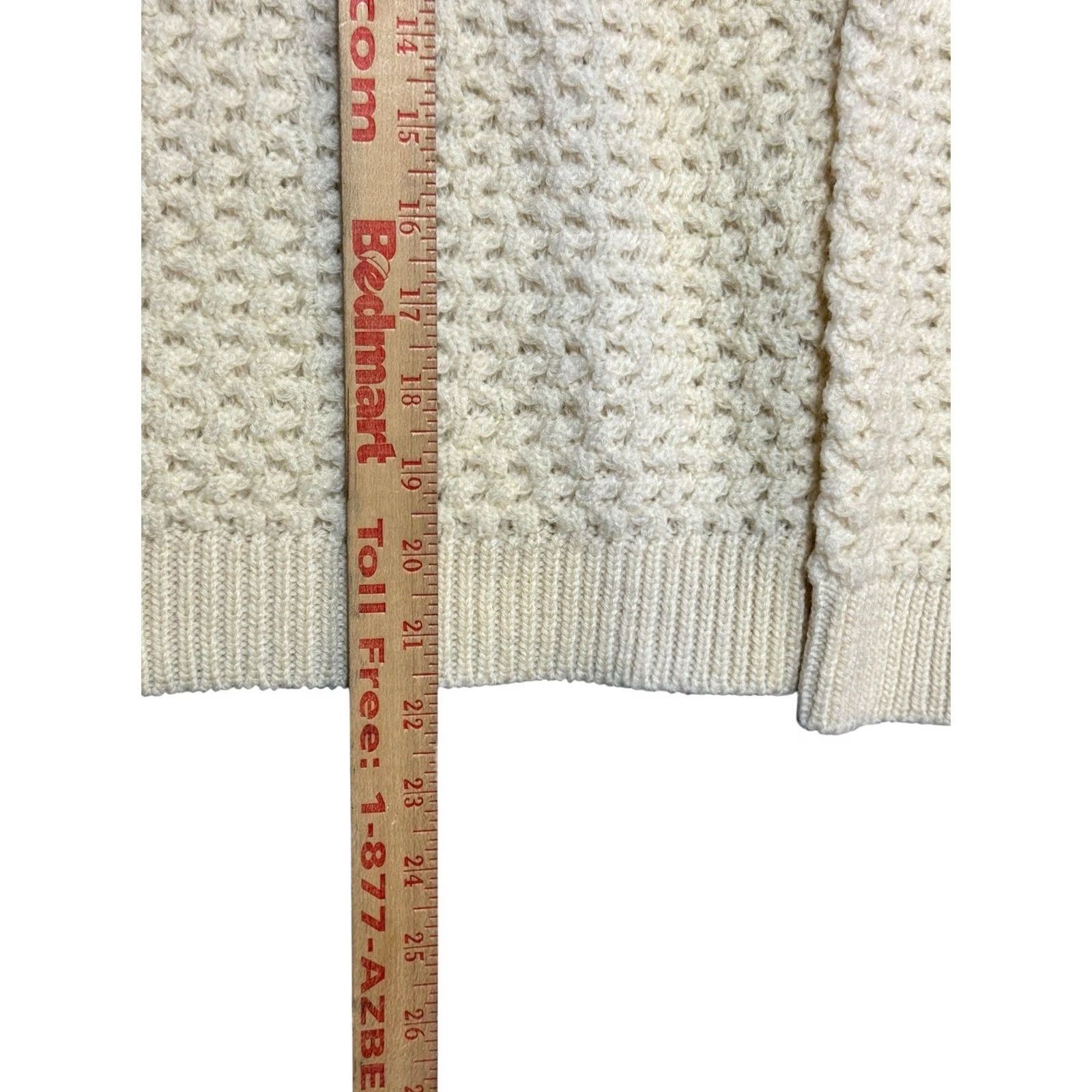 Pendleton VINTAGE Pendleton 70s White 100% Virgin Wool Knit Sweater M 40 Size US L / EU 52-54 / 3 - 4 Thumbnail