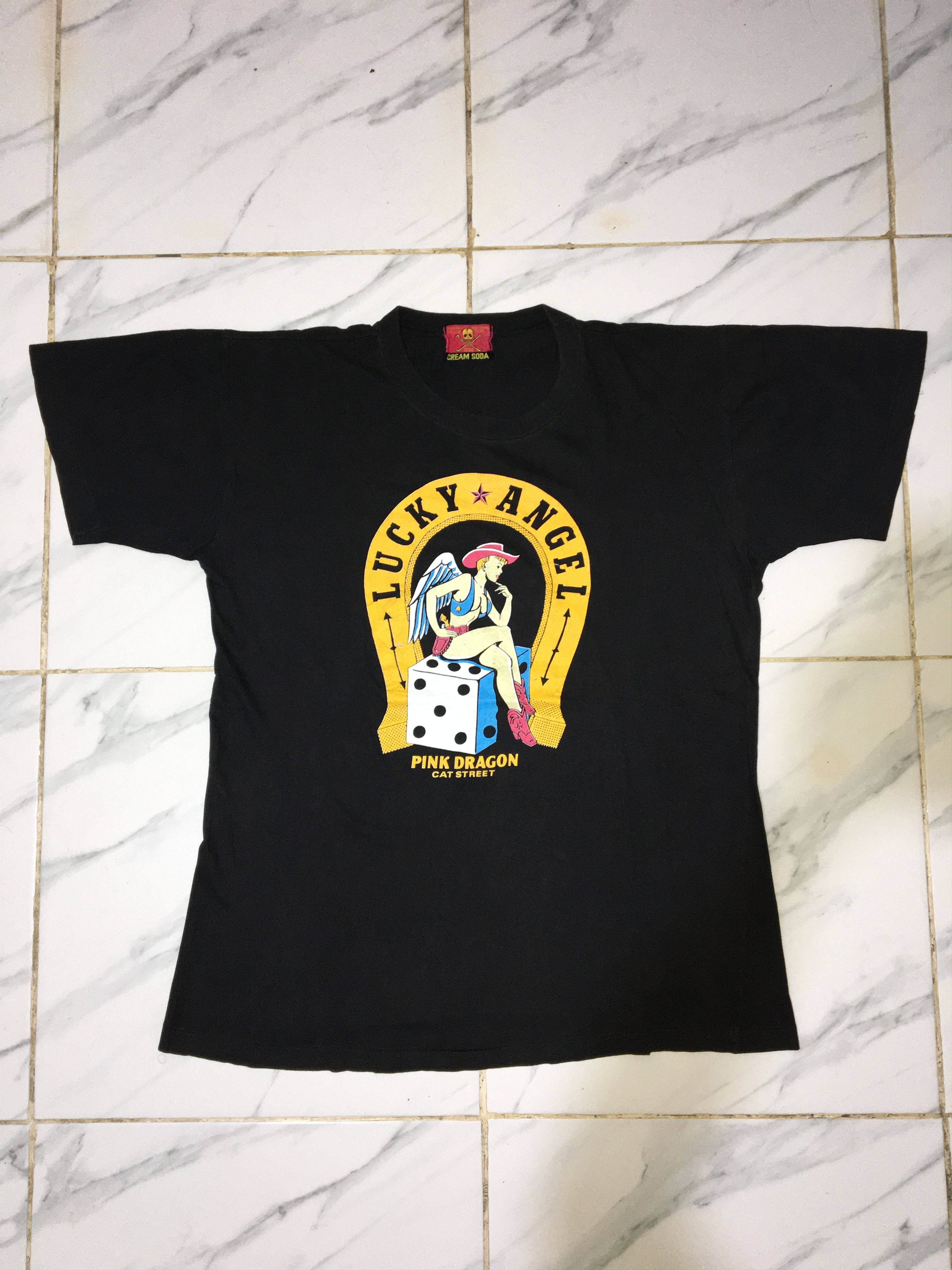 Japanese Brand Vintage Cream Soda Lucky Angel Tshirts Size US M / EU 48-50 / 2 - 1 Thumbnail