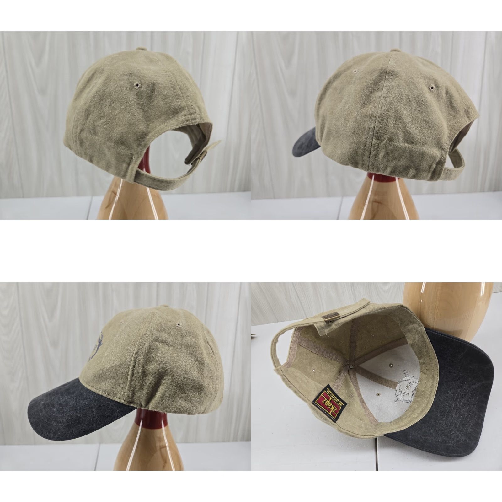 Vintage VINTAGE Zkaps Alabama Wildlife Federation SnapBack Hat AWF Hunting Fishing Hat Men Khaki One Size Strapback Trucker Animals Wildlife Fishing Size ONE SIZE - 8 Thumbnail